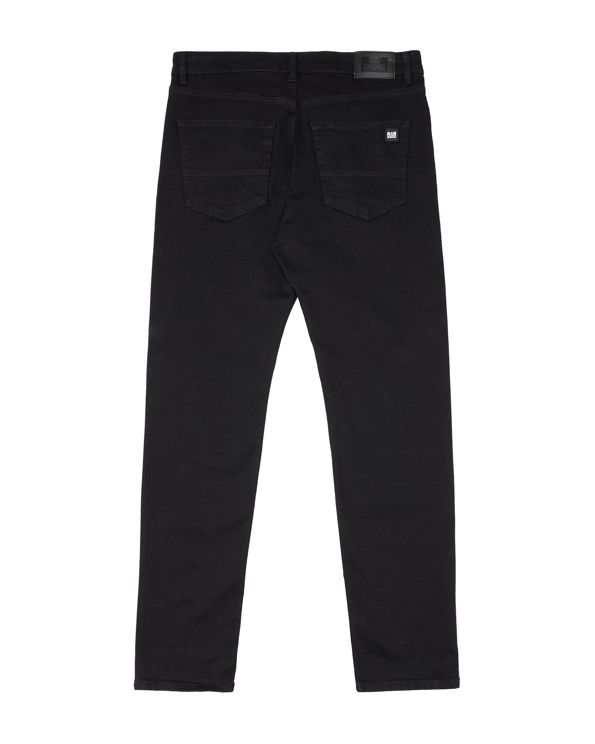 444 Tapered Black Denim Jeans - Image 2