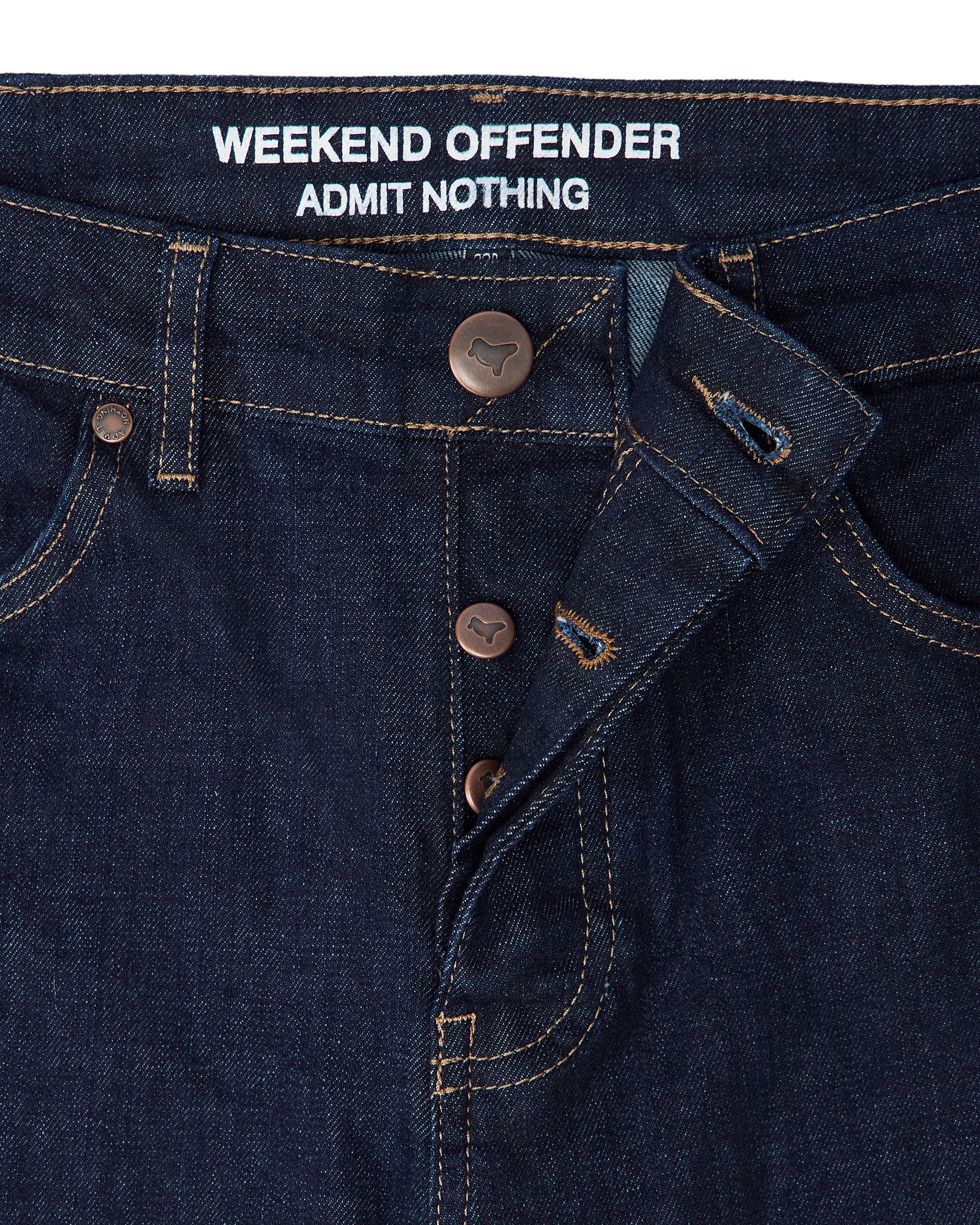 444 Tapered Dark Rinsed Denim Jeans - Image 6