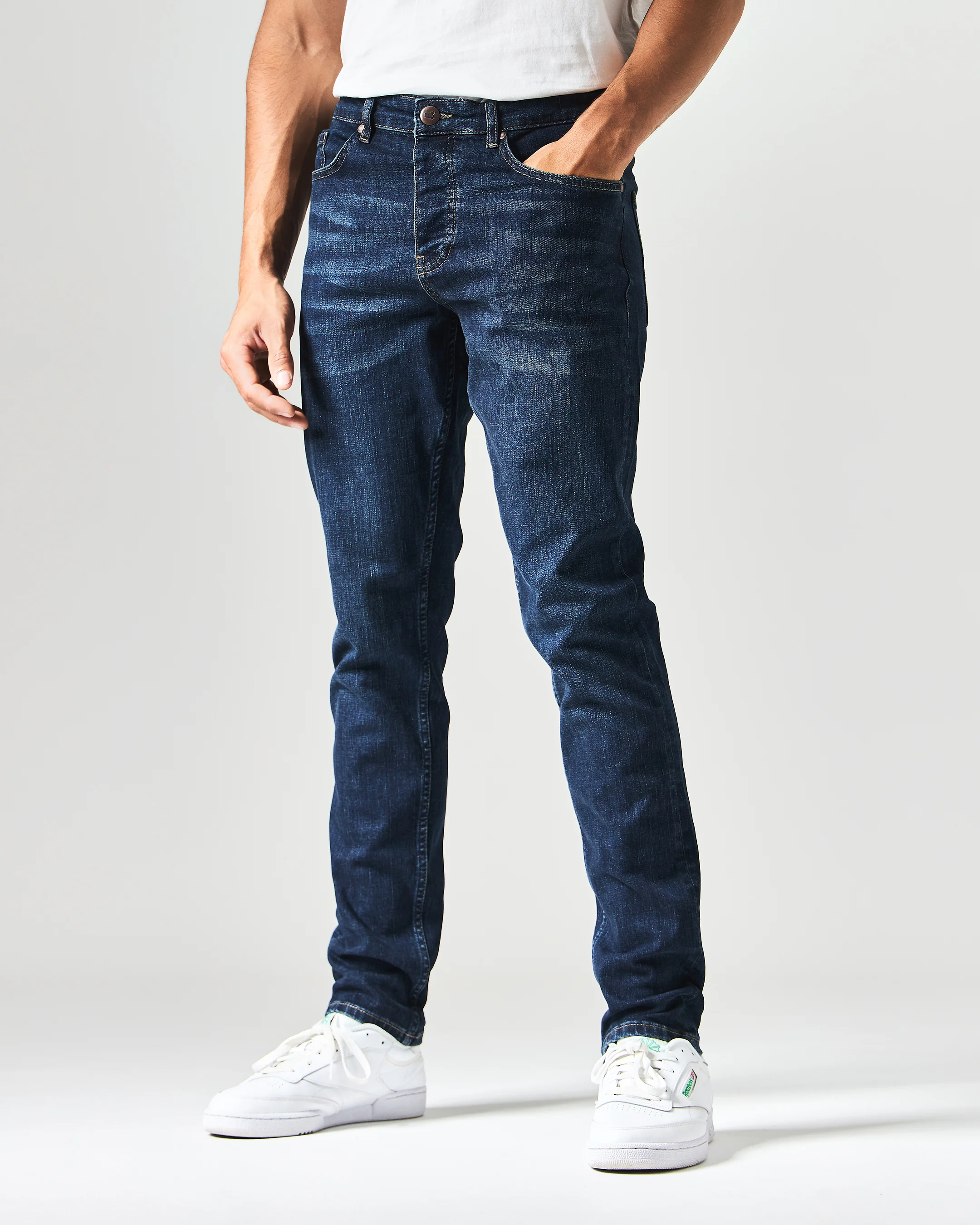 444 Tapered Dark Vintage Denim Jeans - Image 2