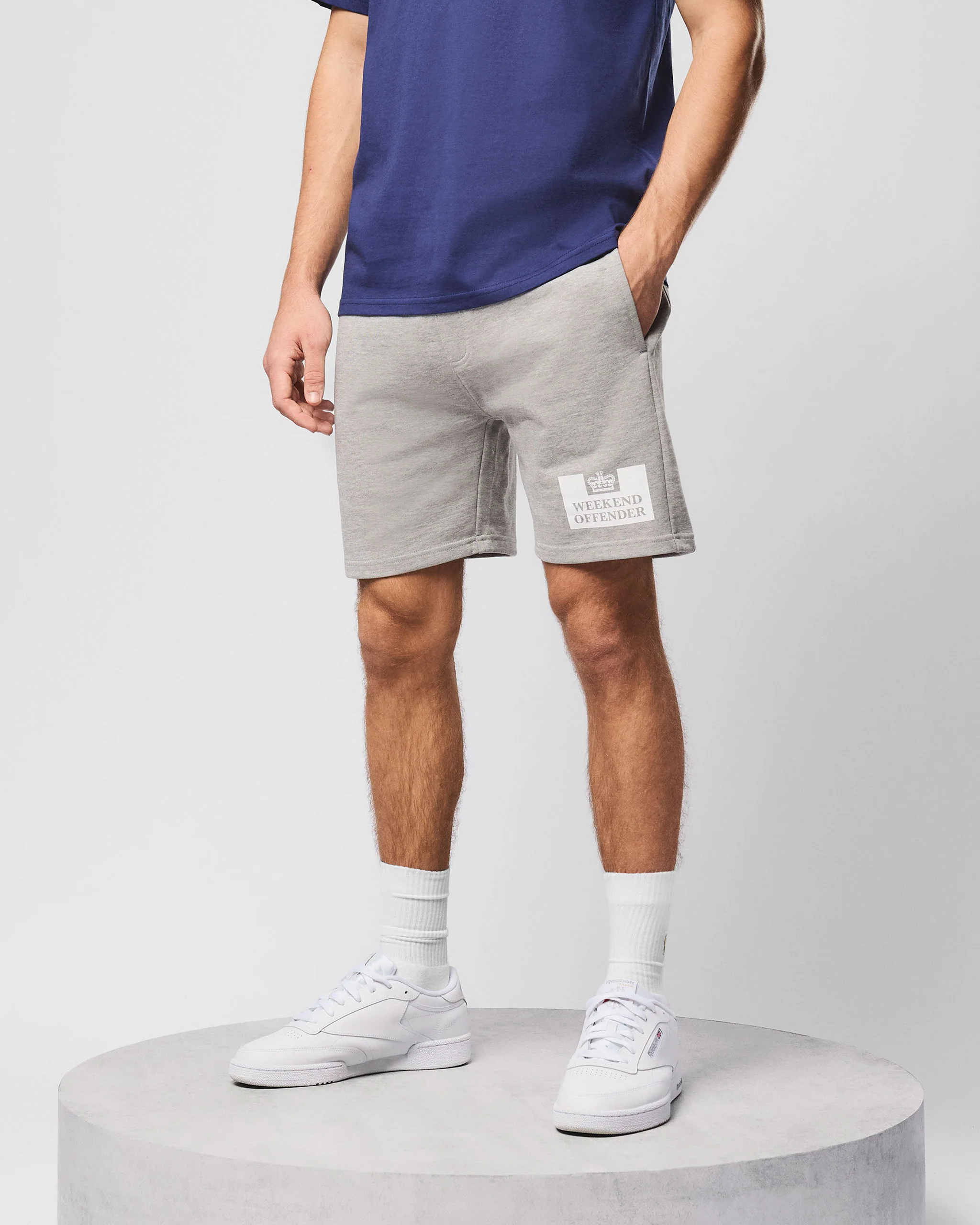 Action Classic Shorts Grey Marl - Image 3