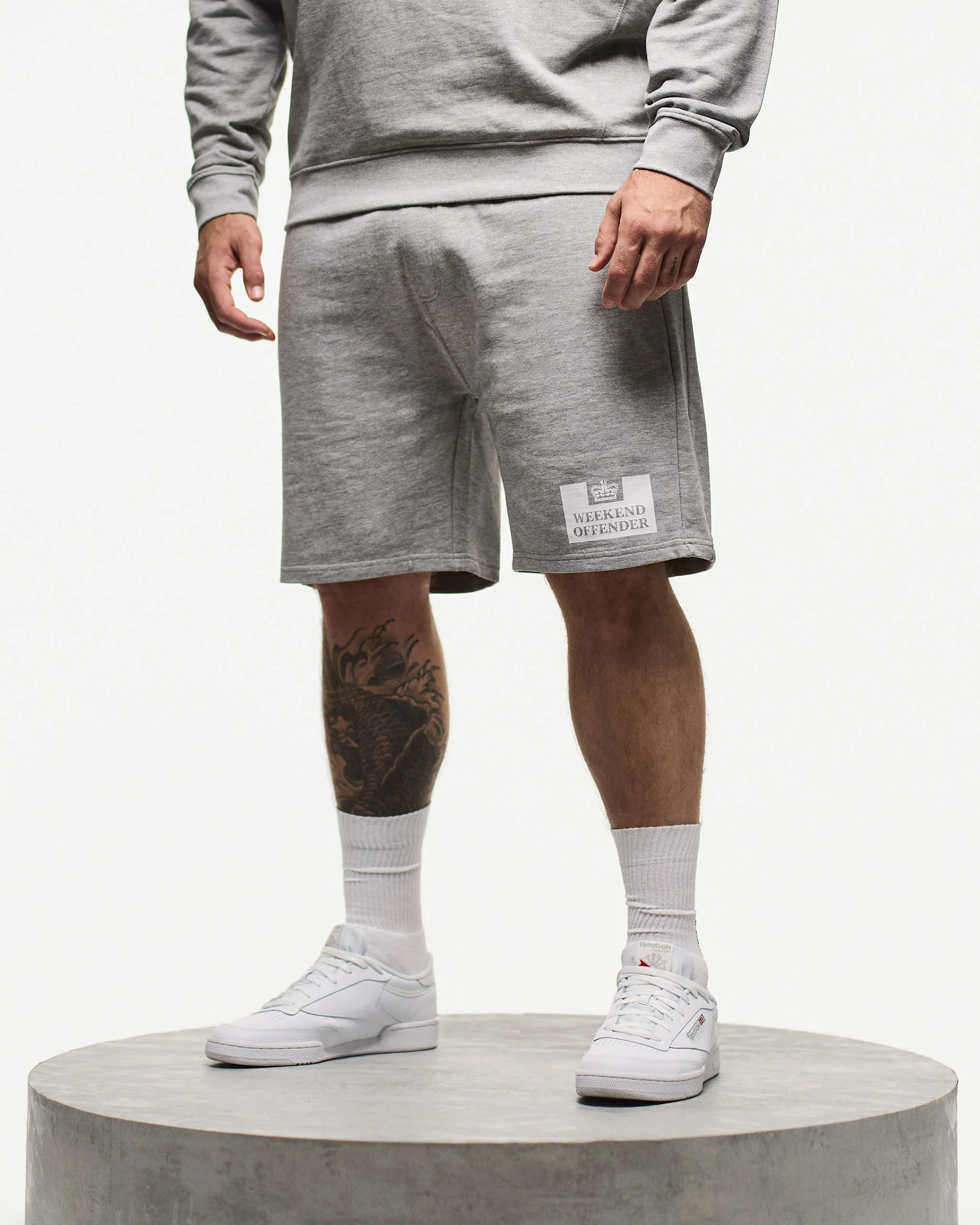 Plus Size - Action Classic Shorts Grey Marl - Image 3