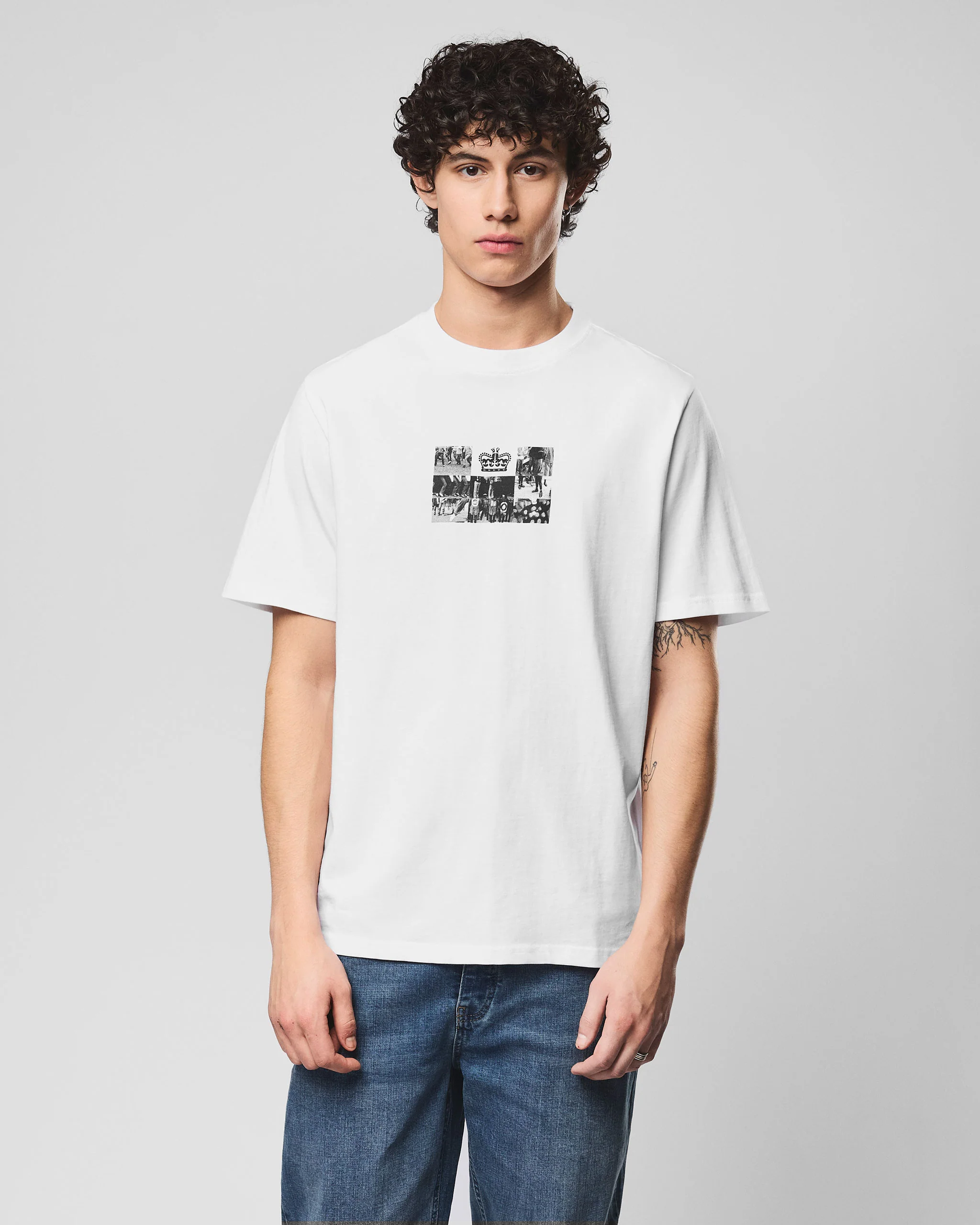 Albion Graphic T-Shirt White - Image 4