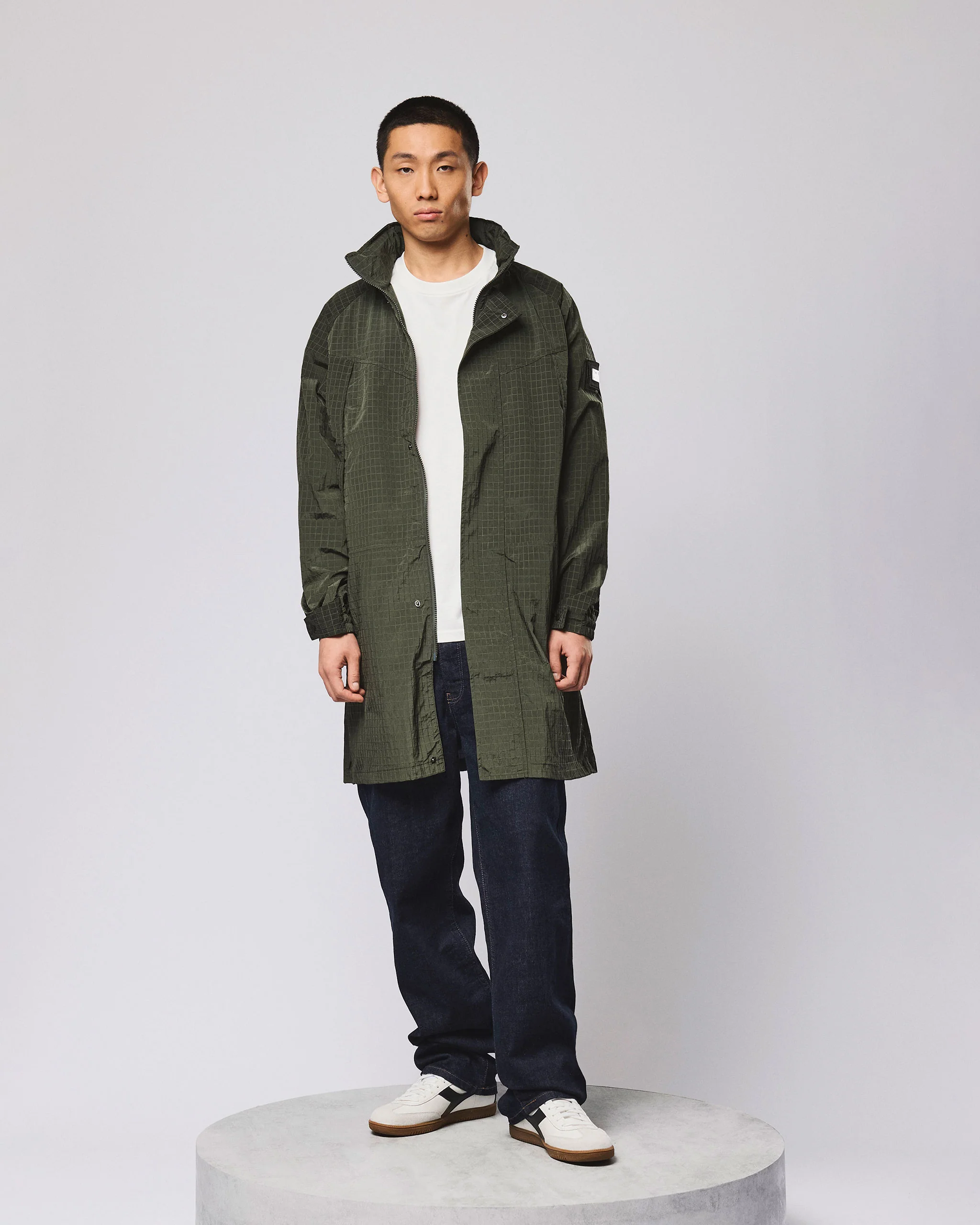 Algiers Longline Mac Black Forest Green - Image 3