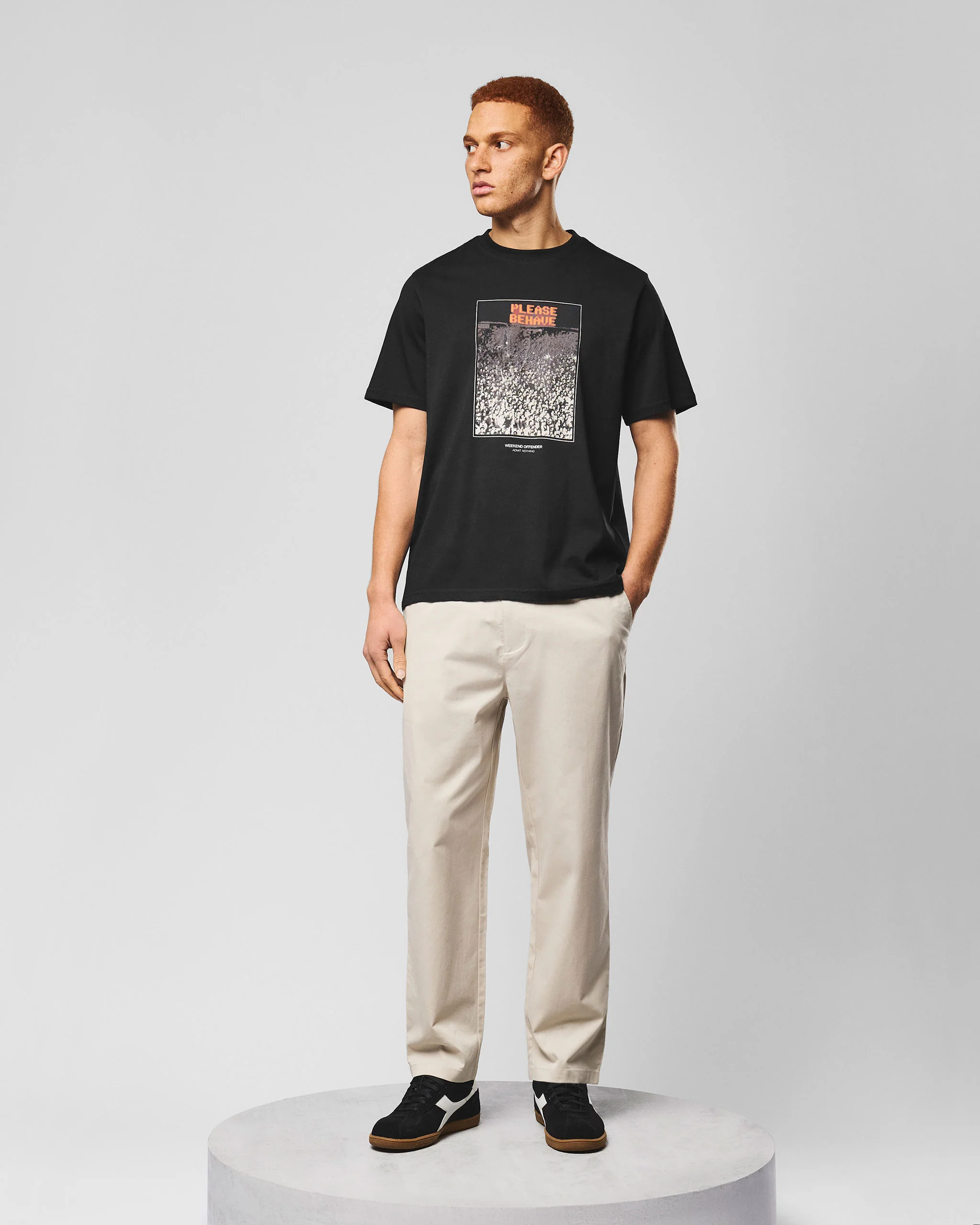 Behave Graphic T-Shirt Black - Image 2