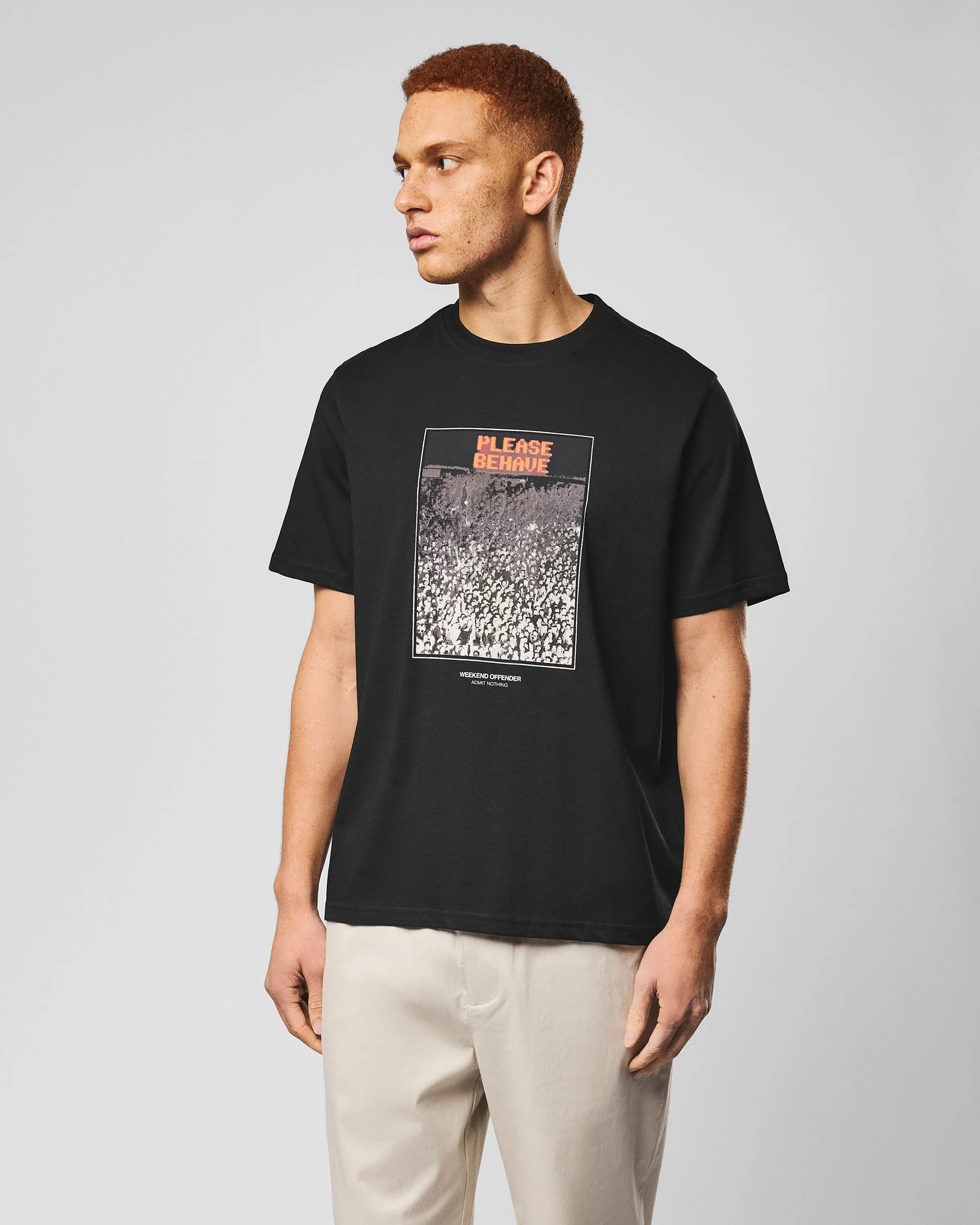 Behave Graphic T-Shirt Black - Image 3