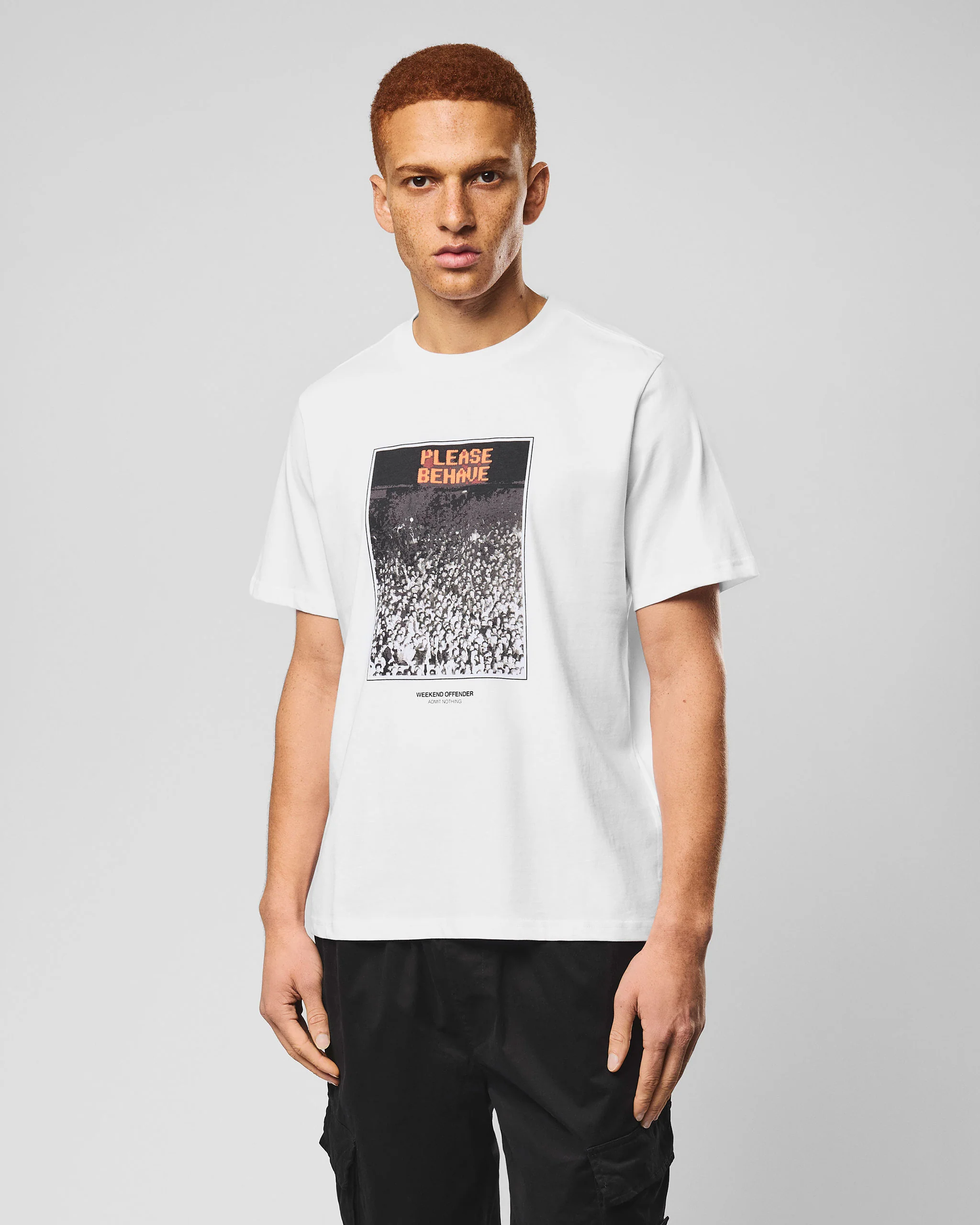 Behave Graphic T-Shirt White - Image 4