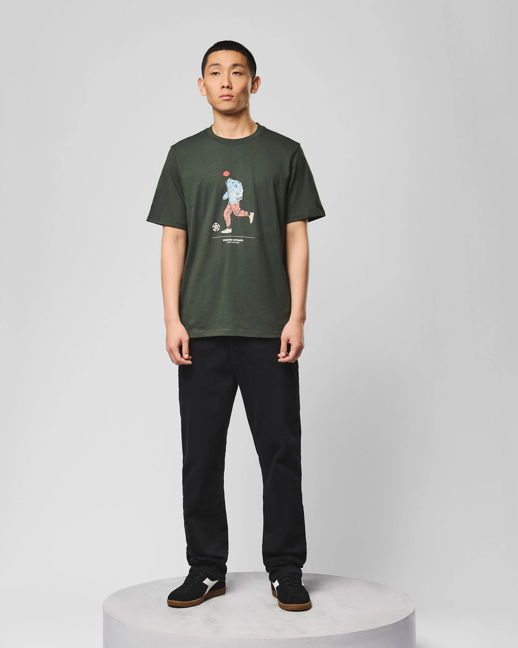 Biskra Graphic T-Shirt Black Forest Green - Image 3