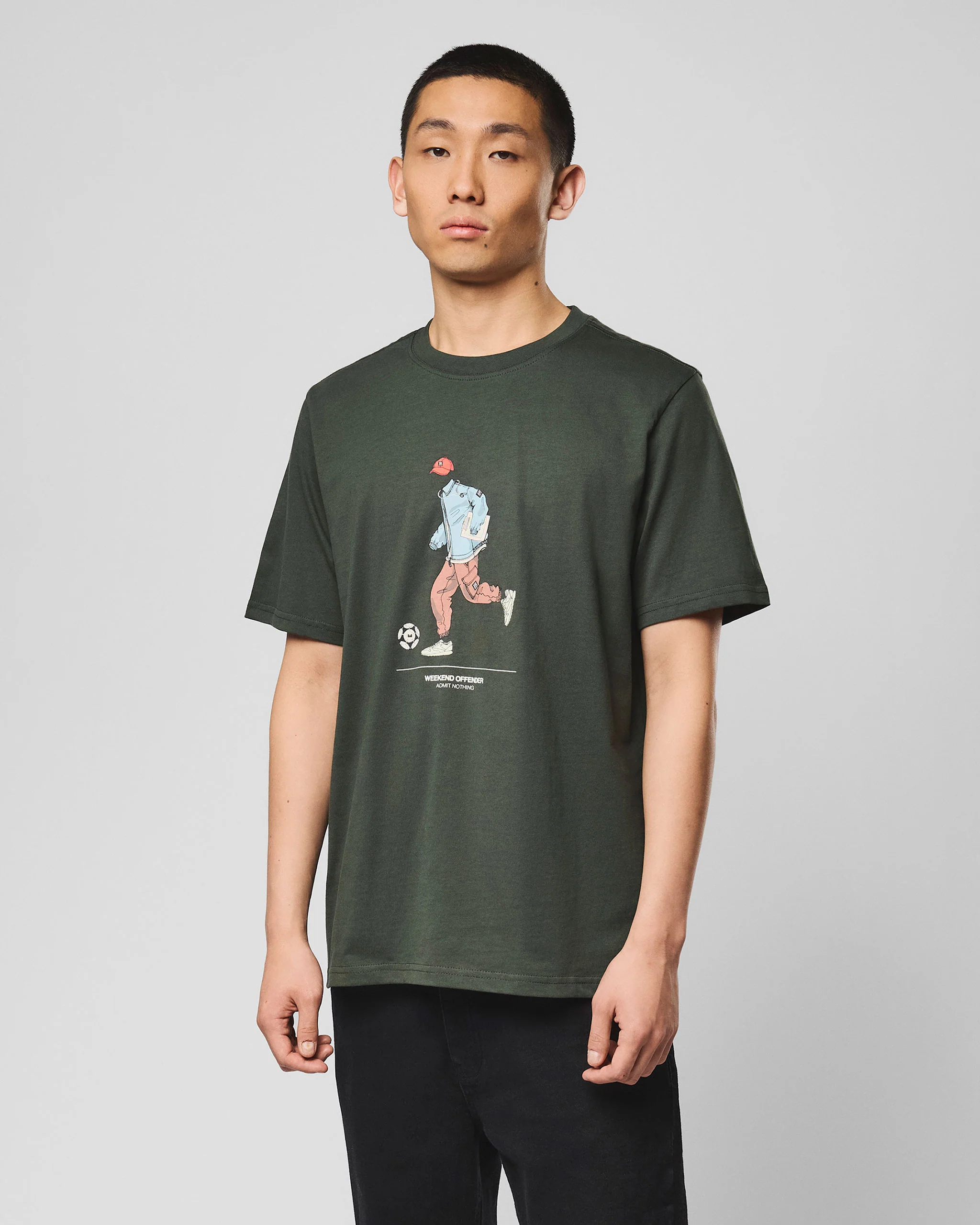 Biskra Graphic T-Shirt Black Forest Green - Image 4