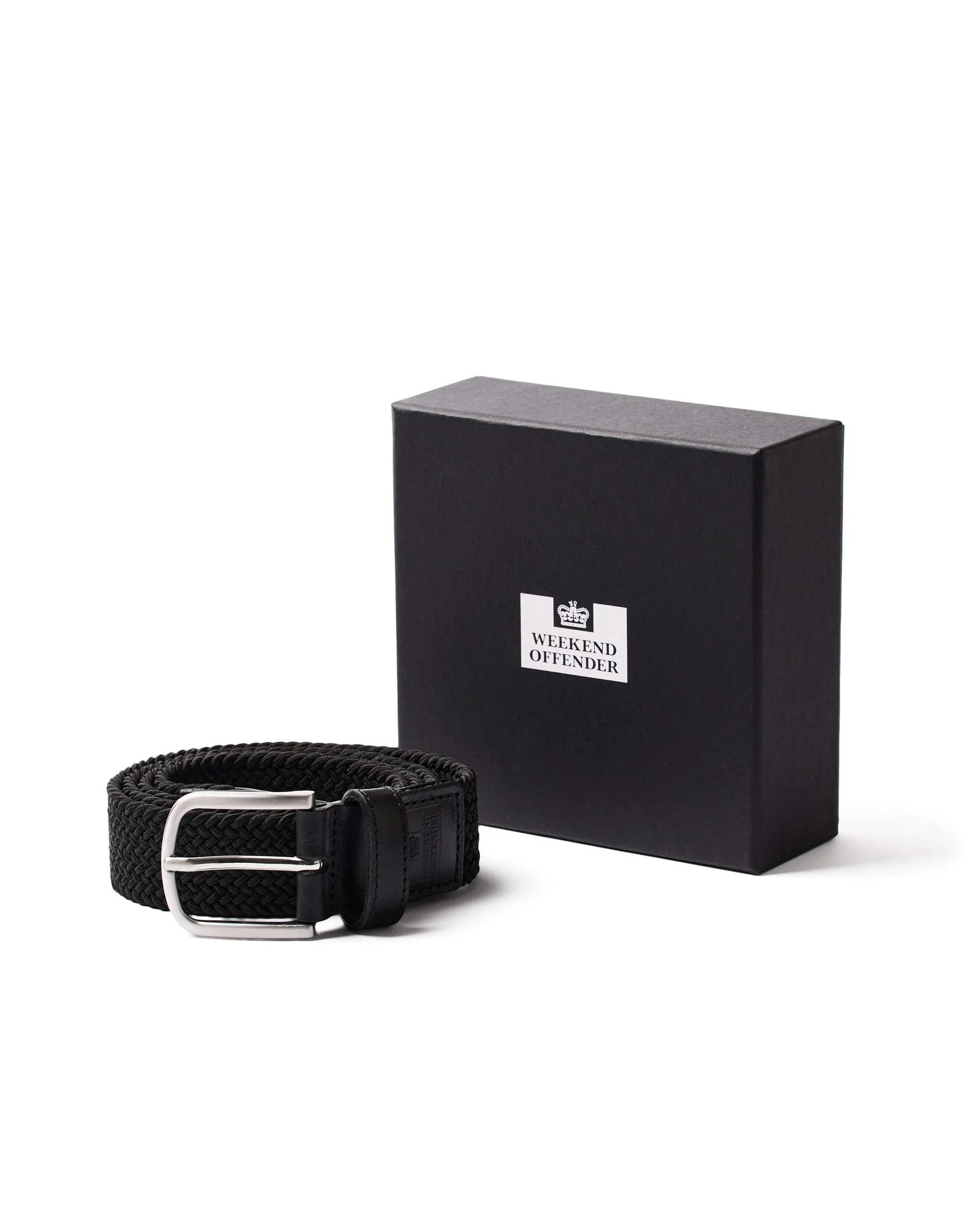 Boxed Woven Belt Black - Image 3