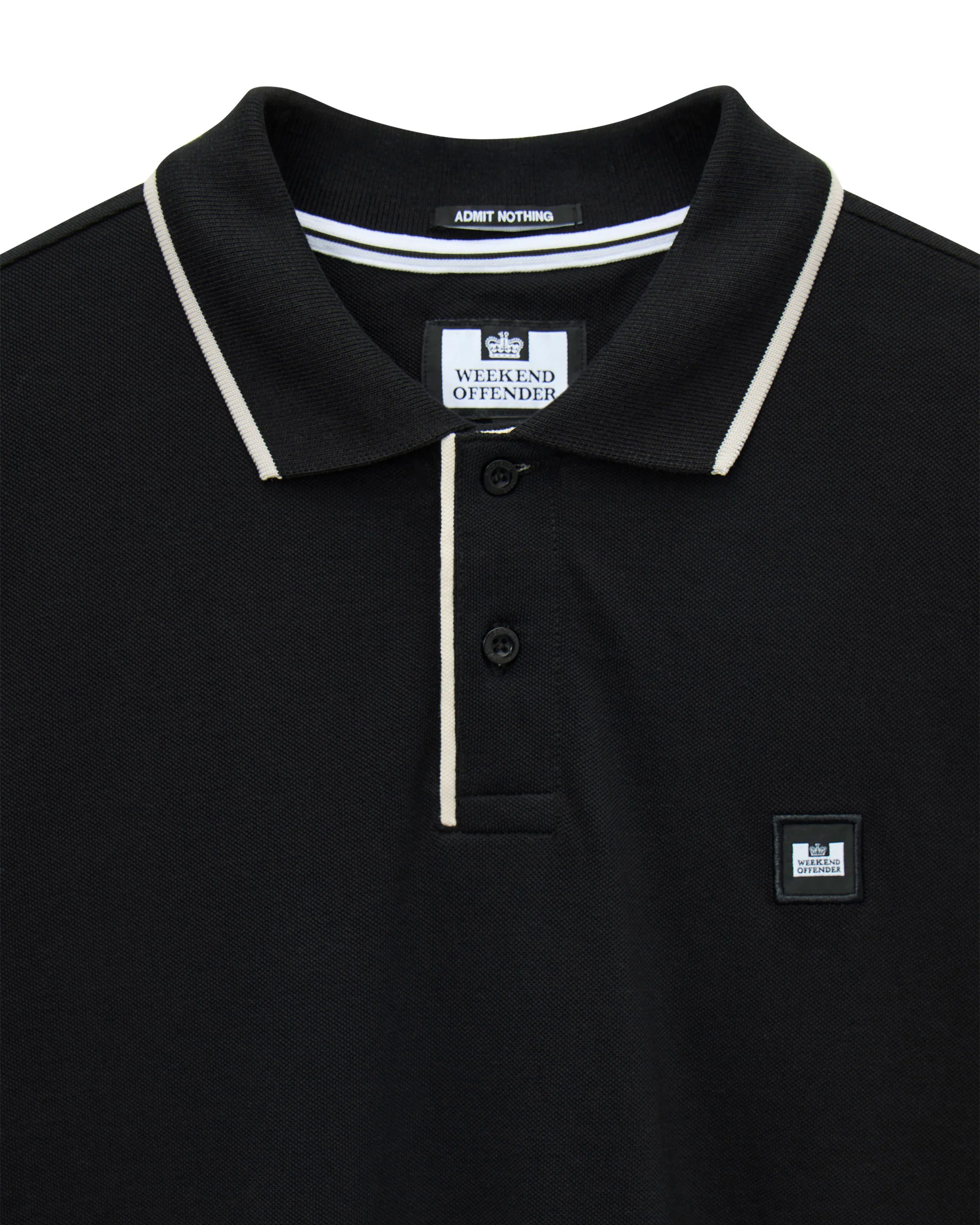 Cadwell Polo Shirt Black/Calcium - Image 6