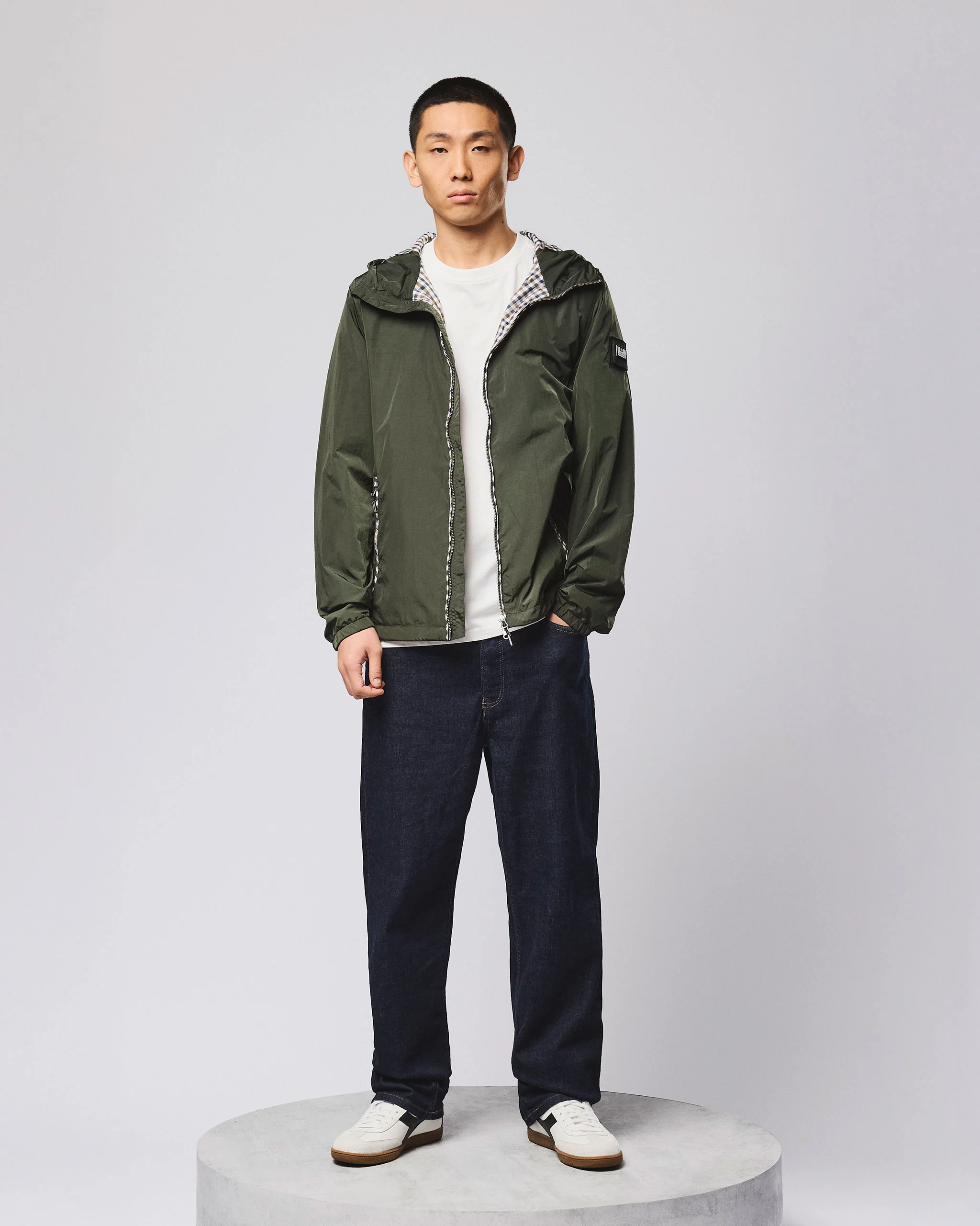 Campania Windbreaker Jacket Black Forest Green - Image 2