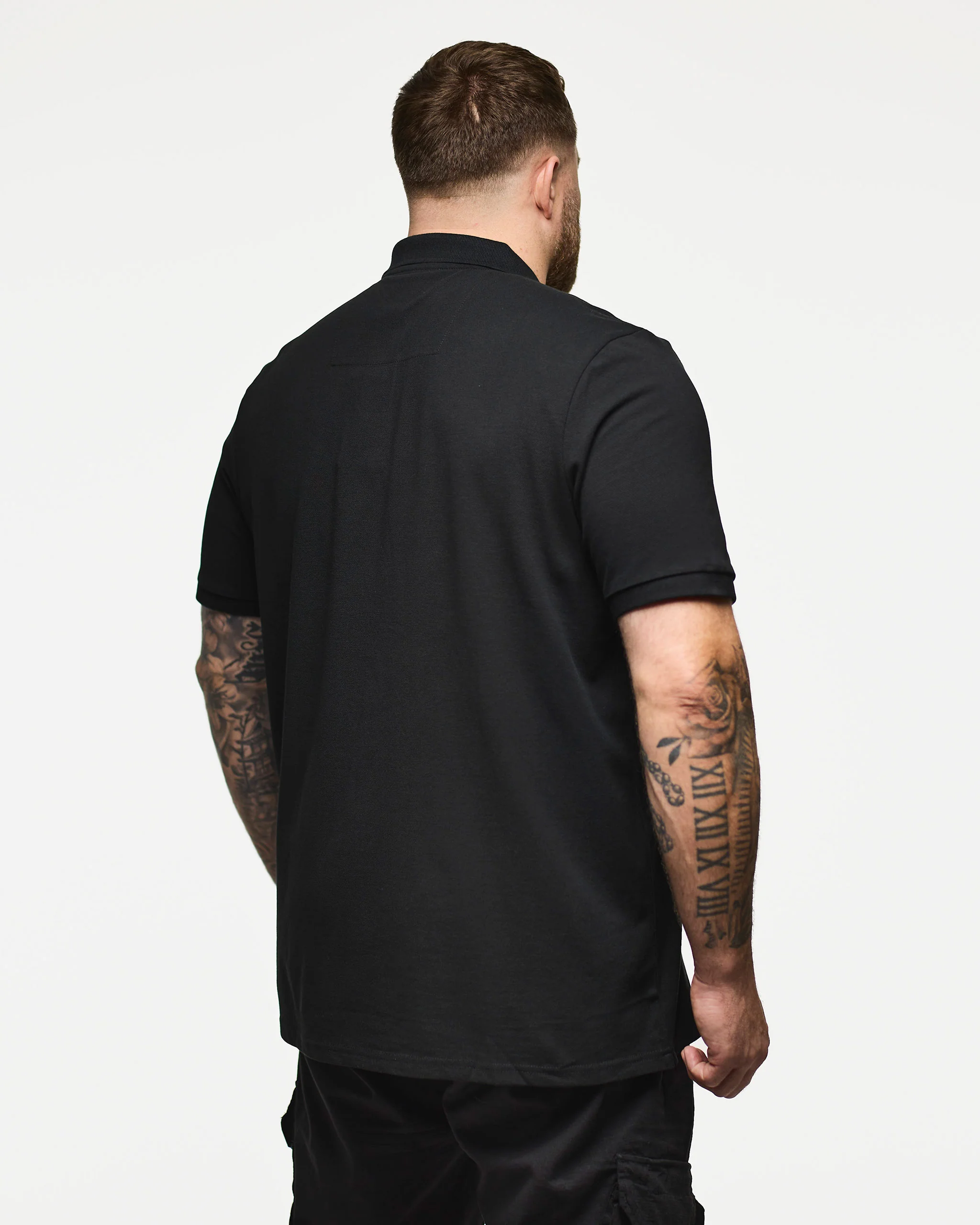 Plus Size - Caneiros Polo Shirt Black - Image 4