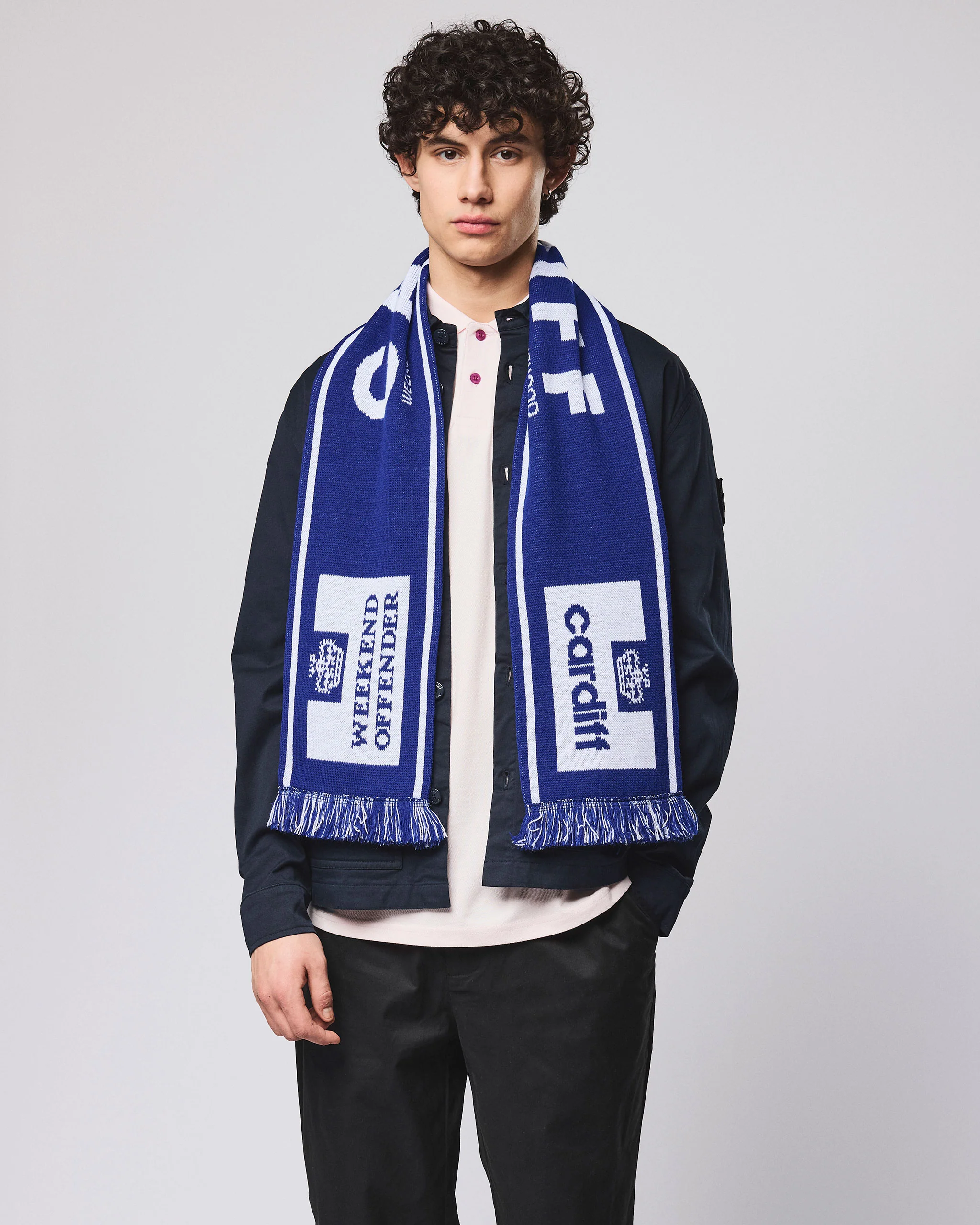 Cardiff Scarf Blue - Image 3