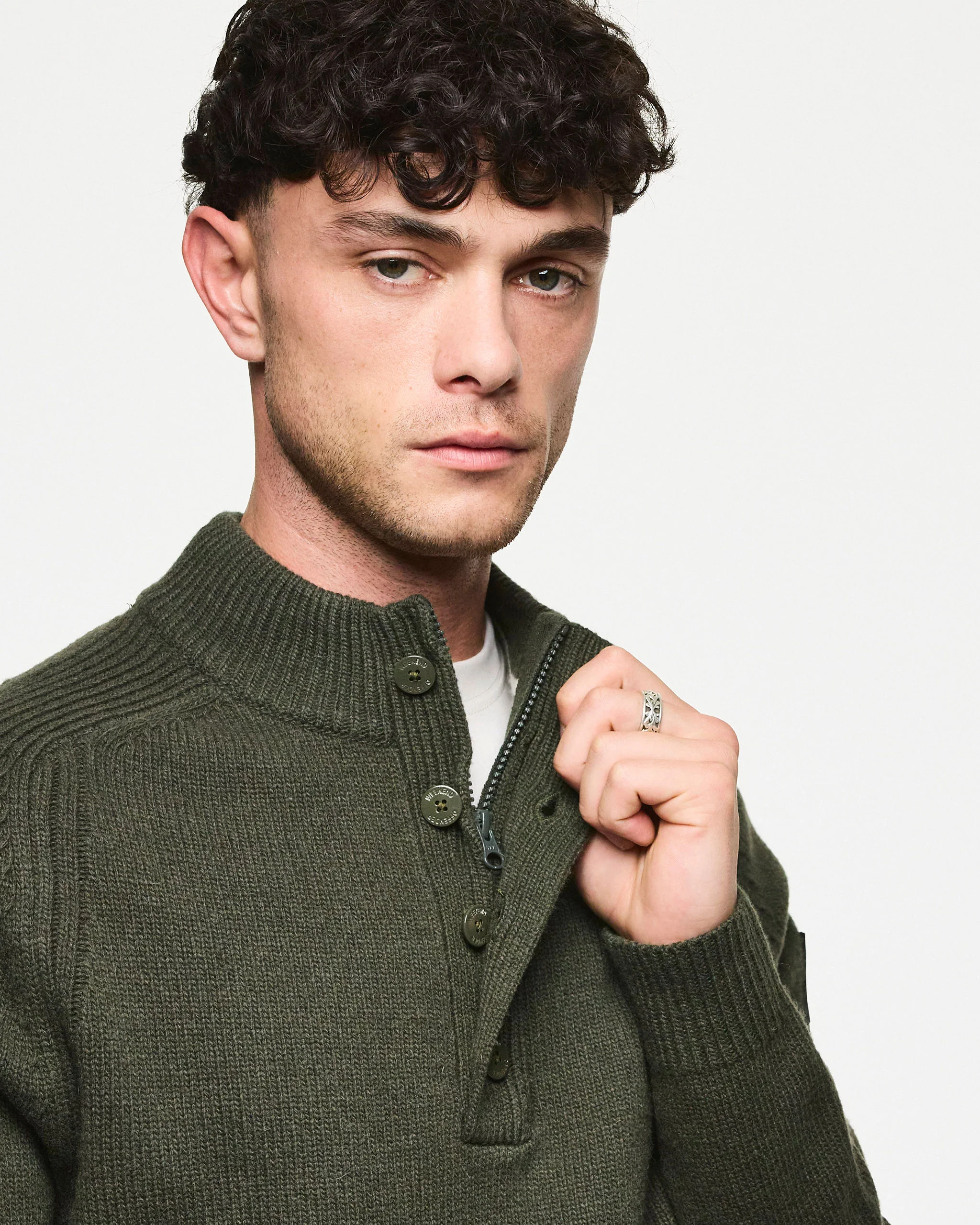 Castillos Wool Jumper Black Forest Green - Image 4