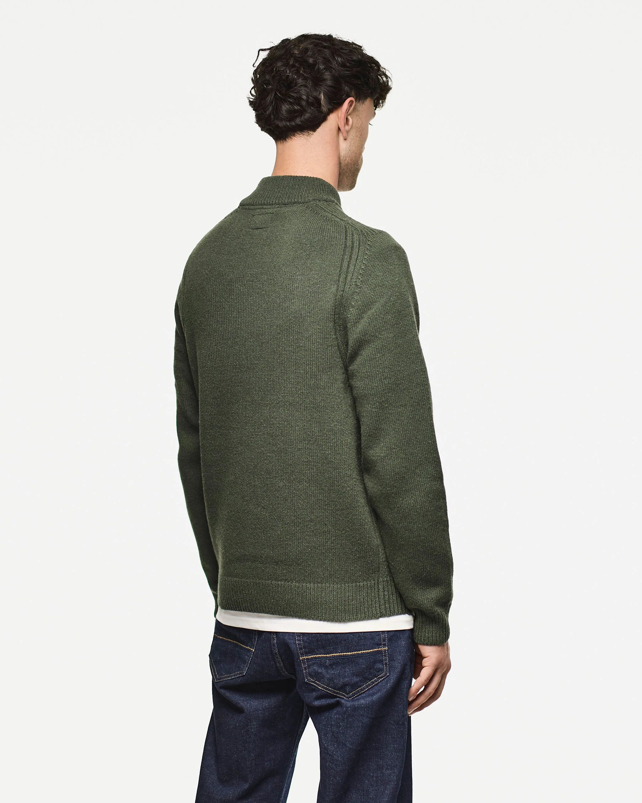 Castillos Wool Jumper Black Forest Green - Image 5