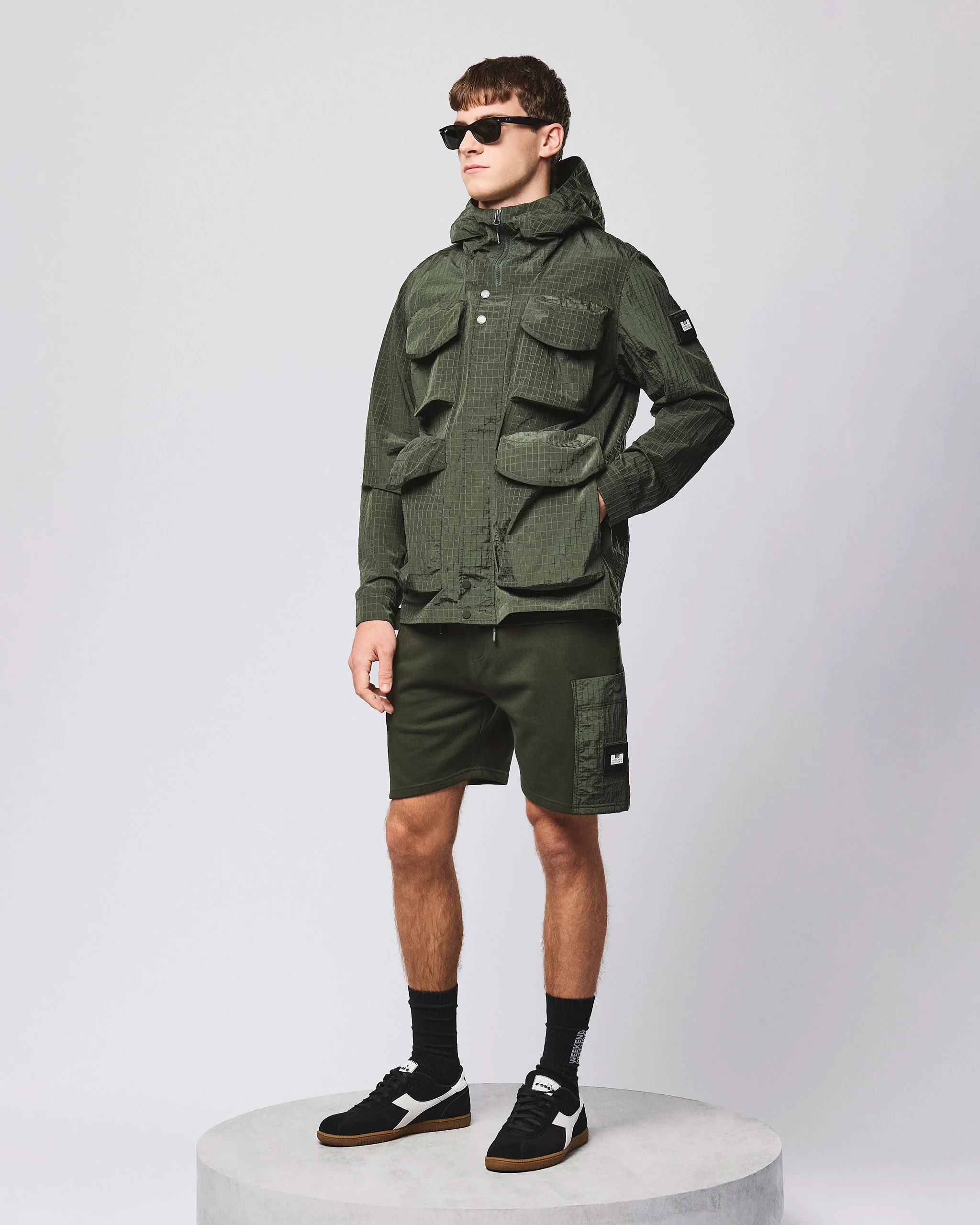 Chiyoda Jogger Short Black Forest Green - Image 2