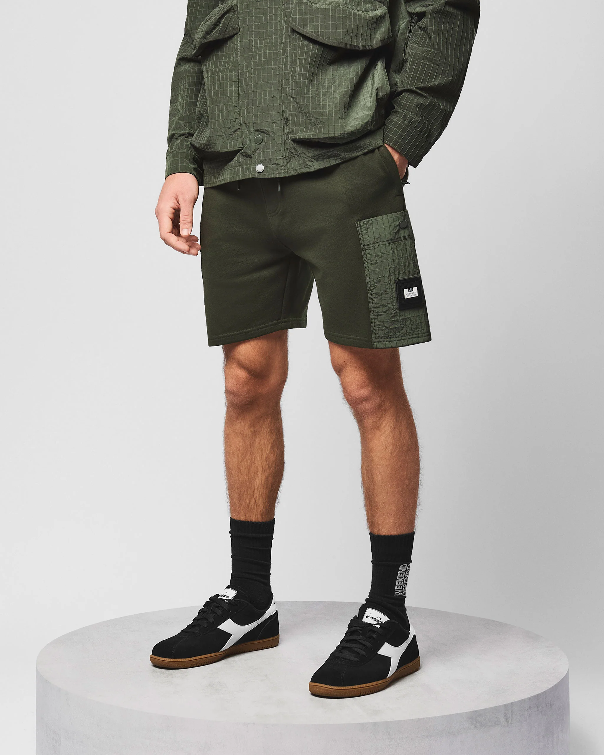 Chiyoda Jogger Short Black Forest Green - Image 3