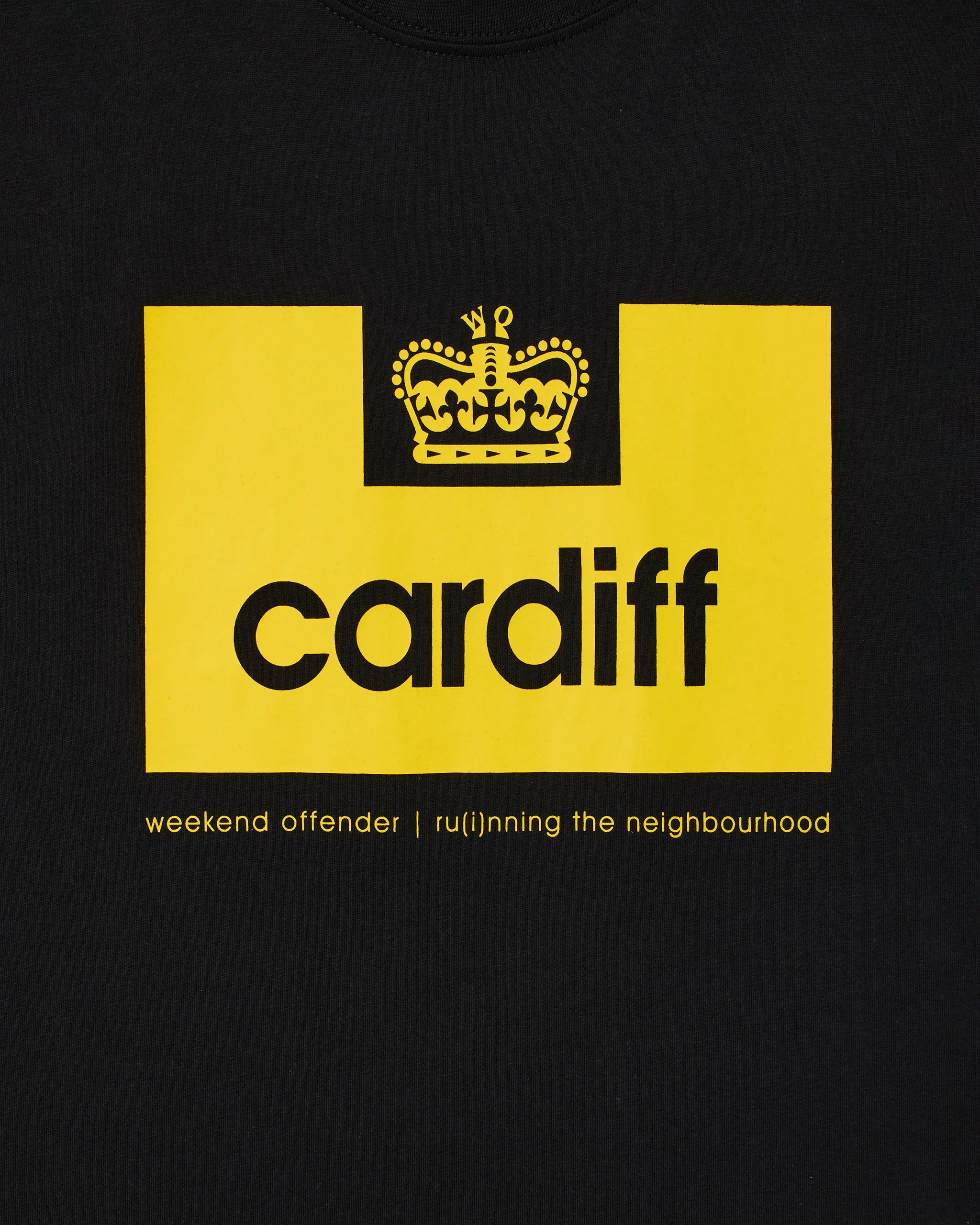 City Series 2 Cardiff T-Shirt Black/Yellow - Image 2