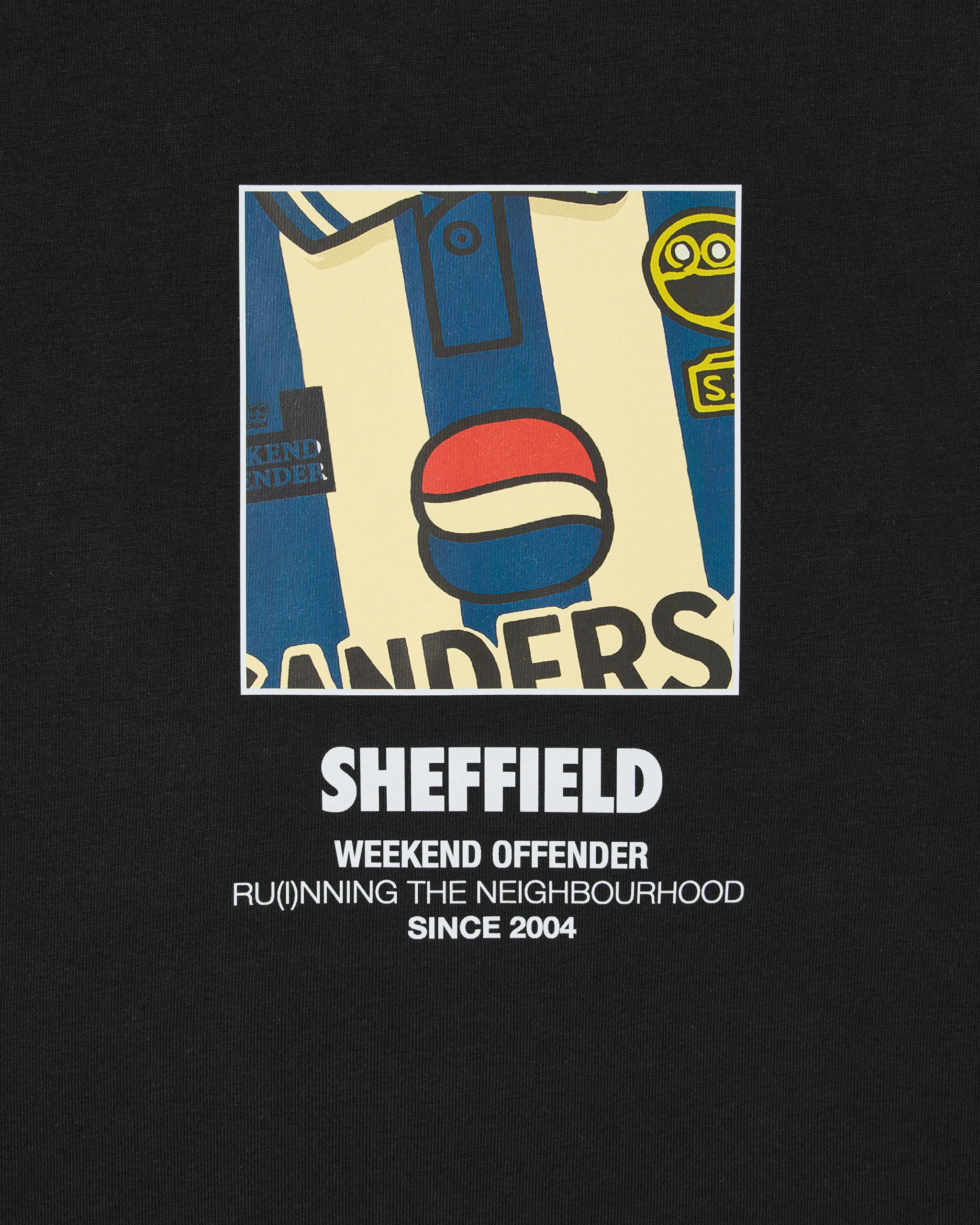 City Series 8 Sheffield T-Shirt Black/Blue - Image 2