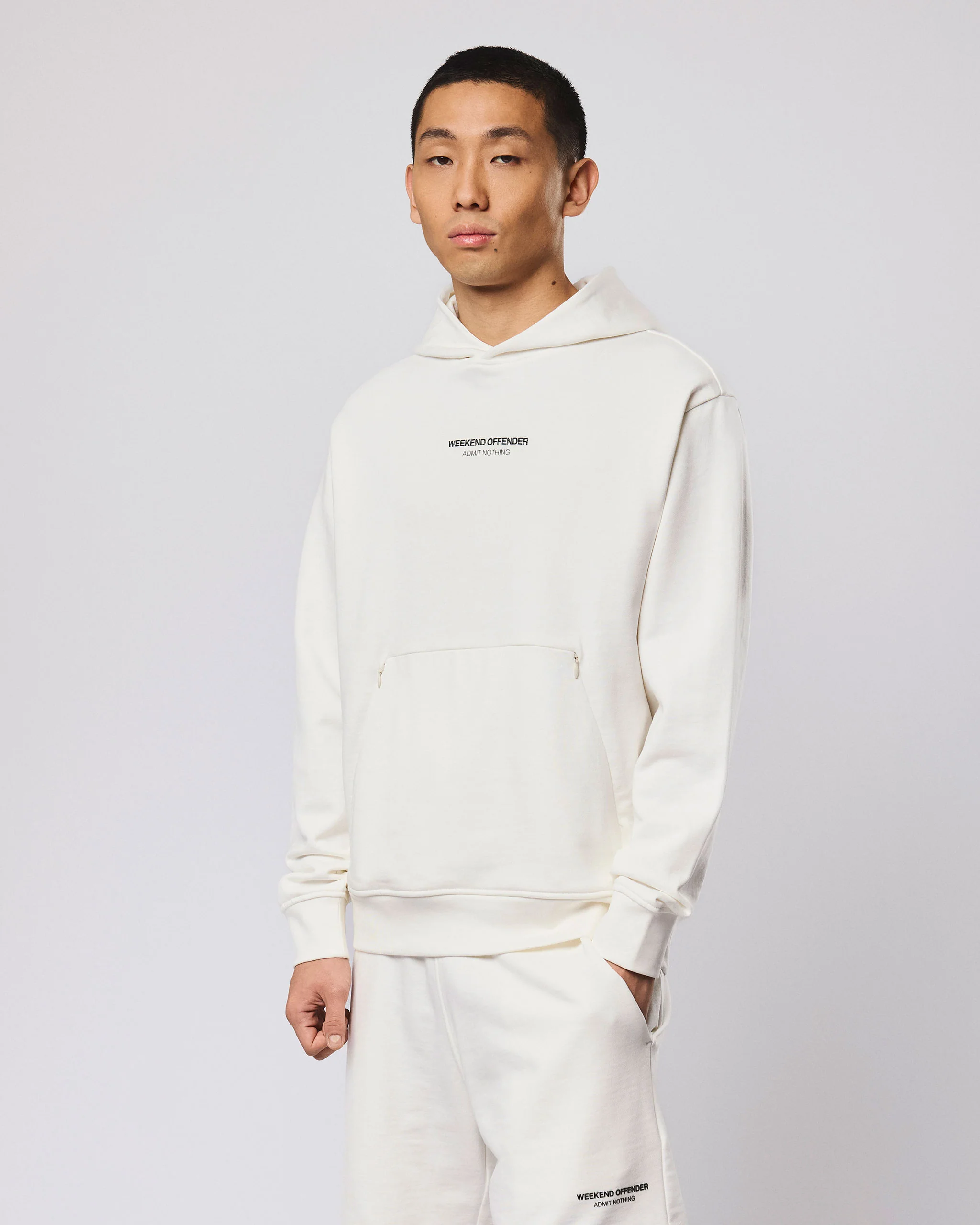 Cobain Hoodie Ghost/Black Forest Green - Image 2