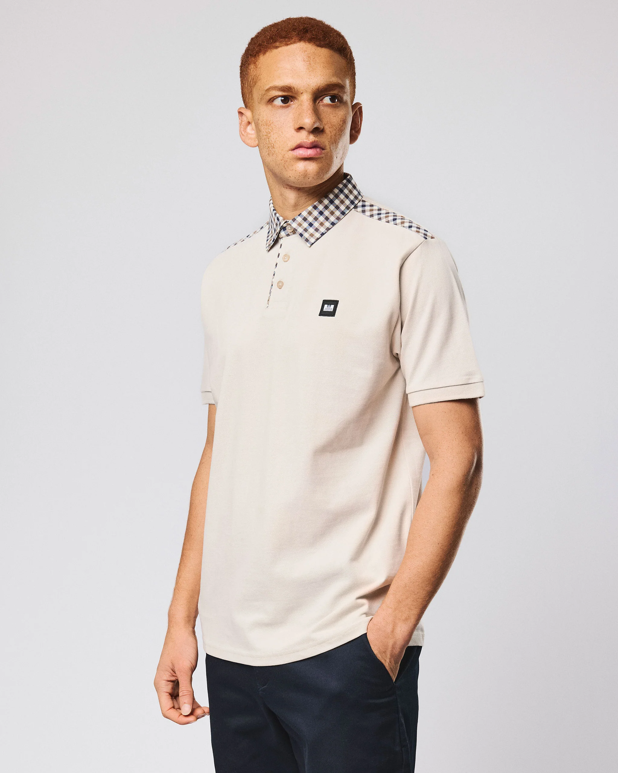 Costa Polo Shirt Cement - Image 3