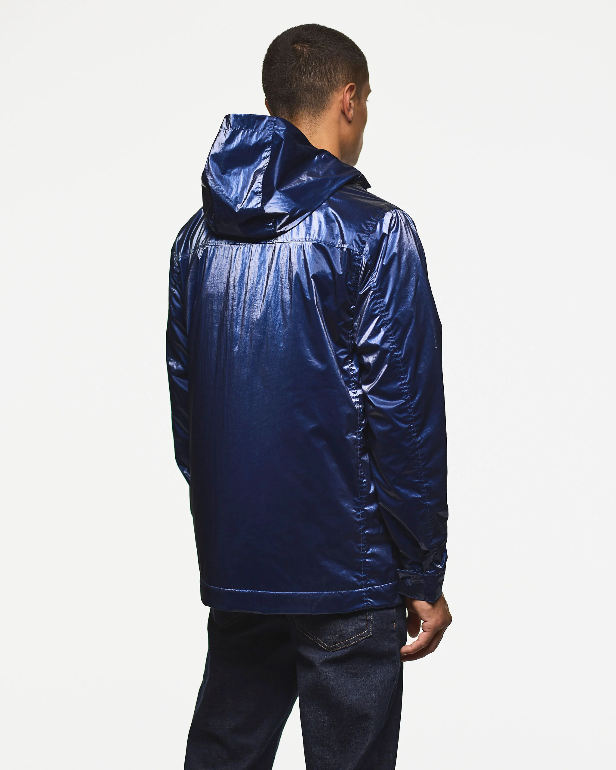 Cotoca Fleece Lined Jacket Bright Navy - Image 4