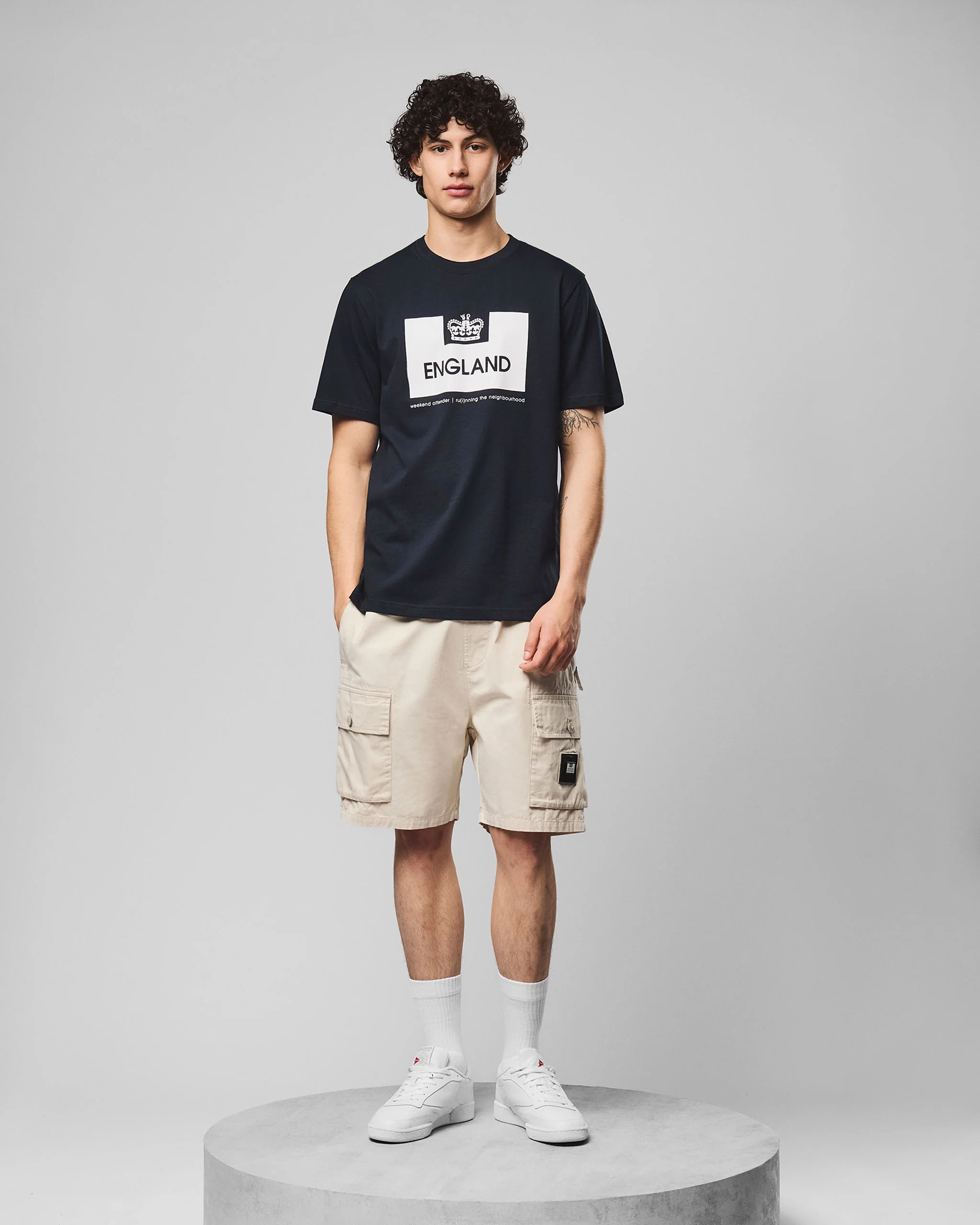 Country Series England T-Shirt Navy - Image 4