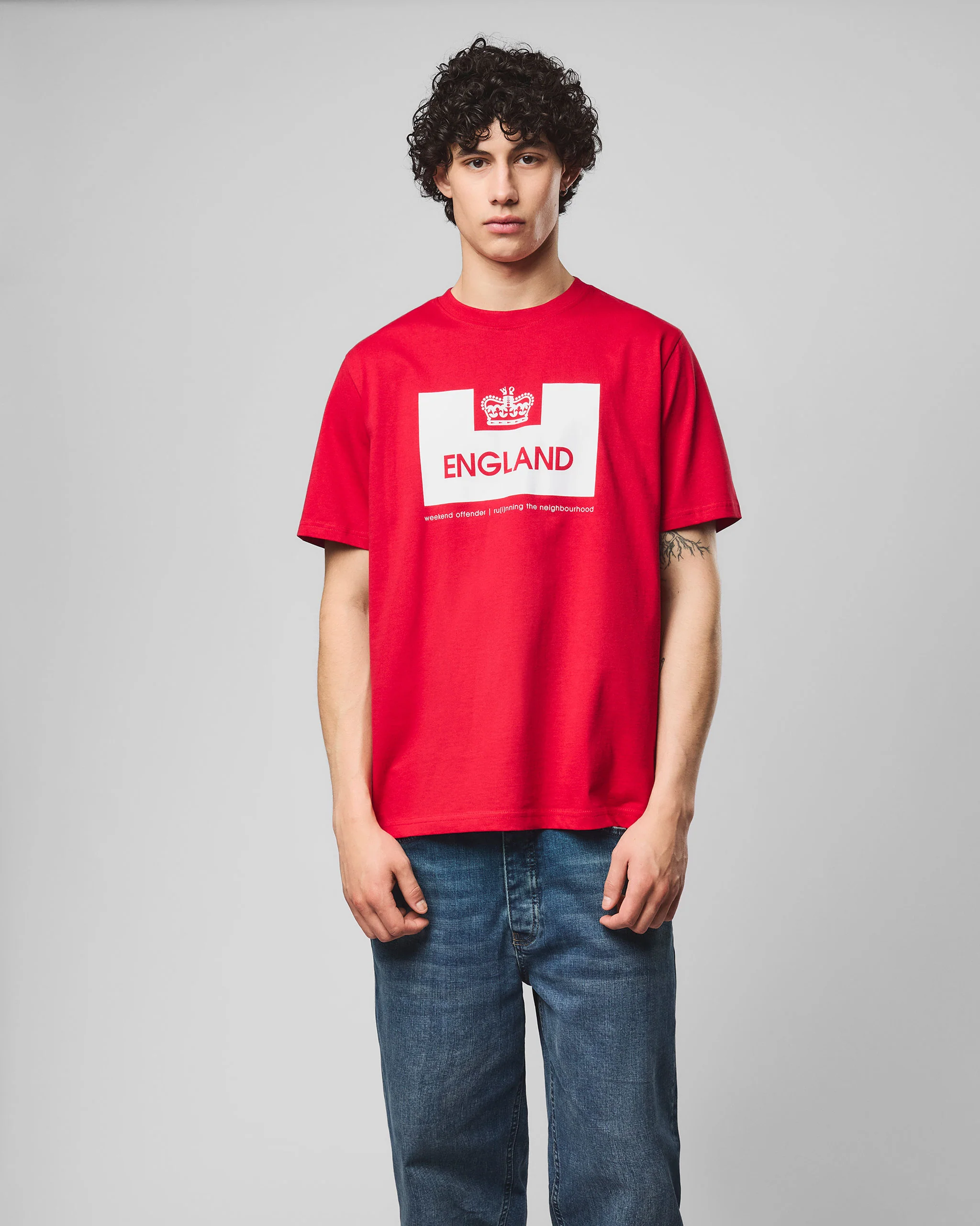 Country Series England T-Shirt Red - Image 3