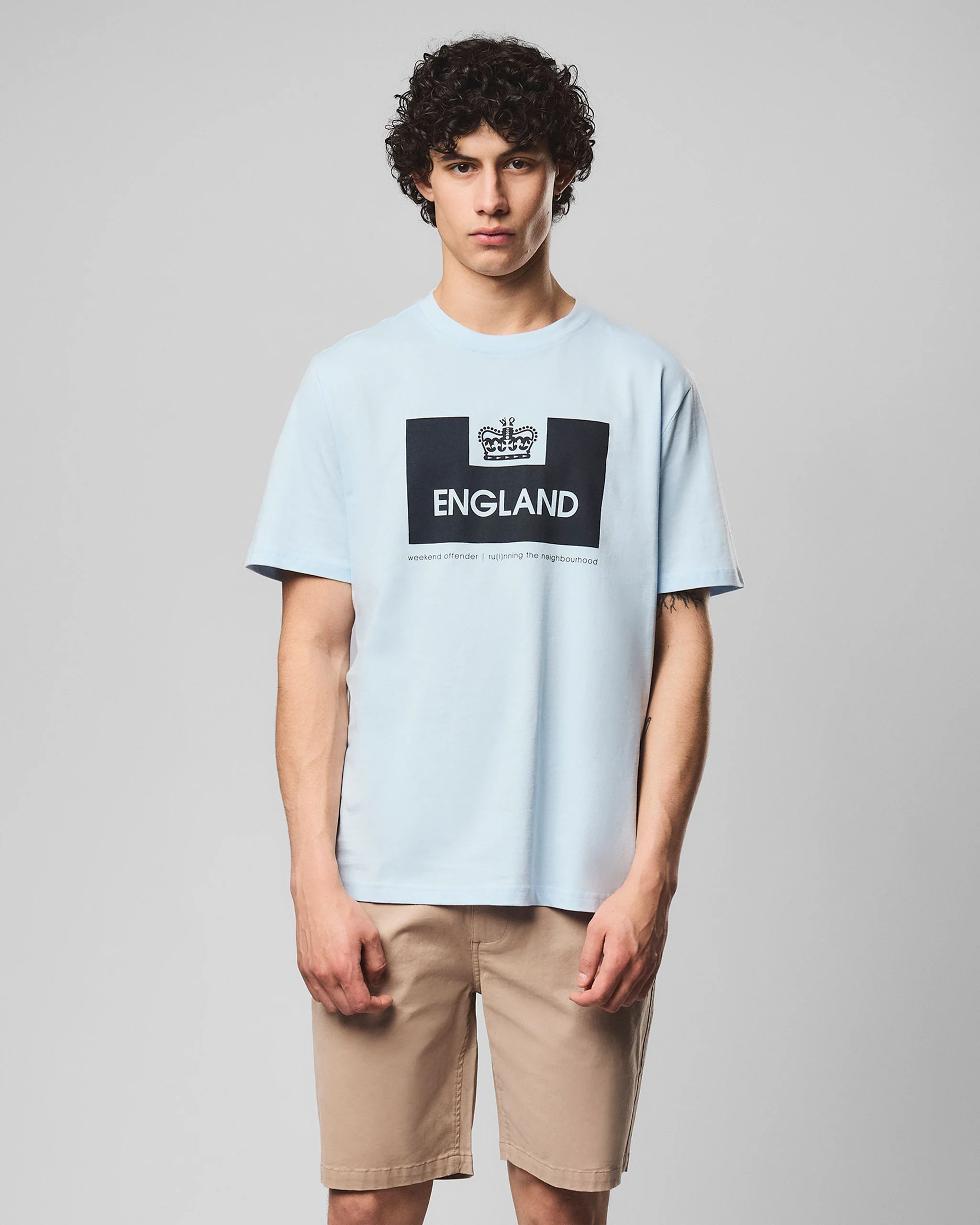 Country Series England T-Shirt Sky Blue - Image 3