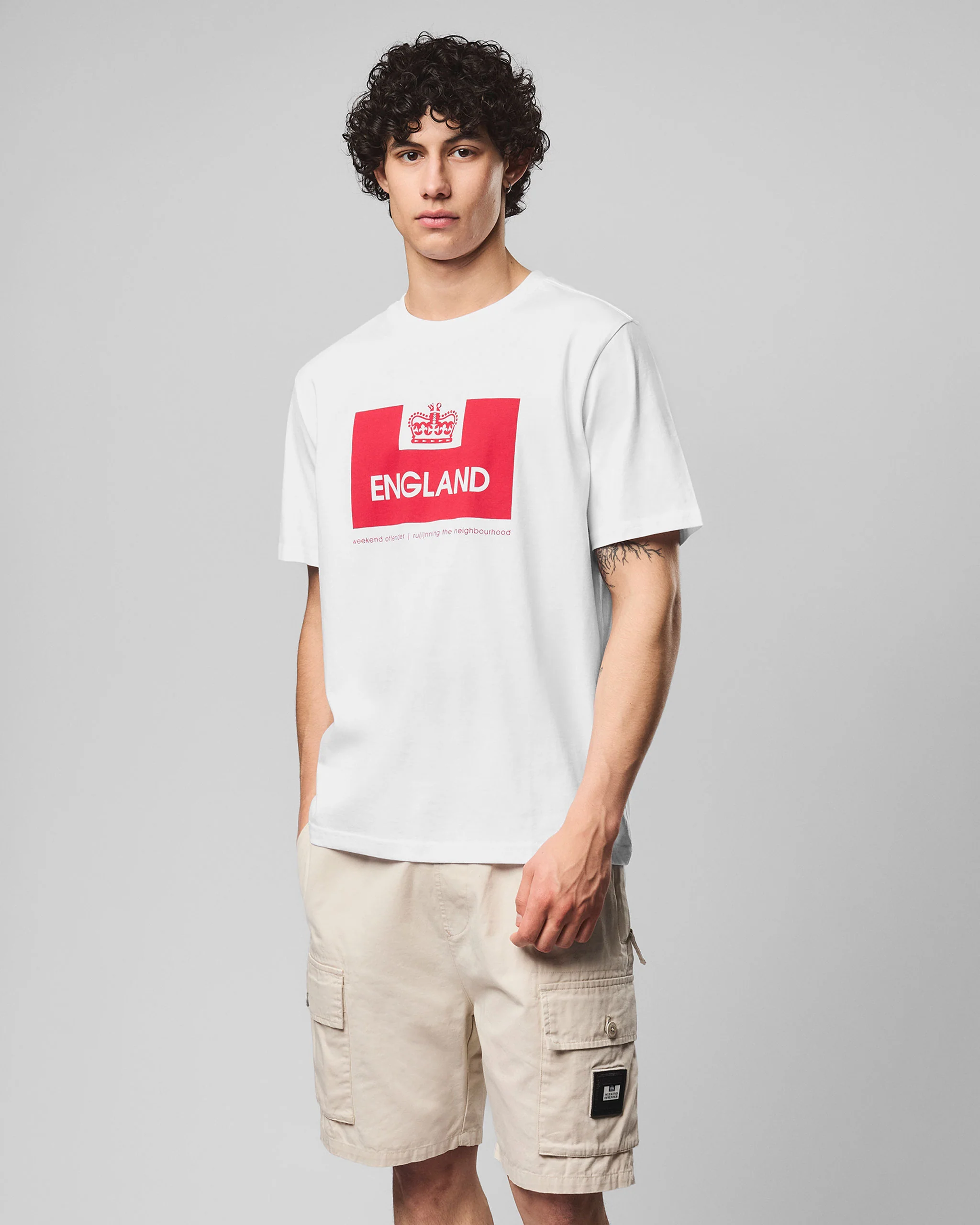 Country Series England T-Shirt White - Image 3