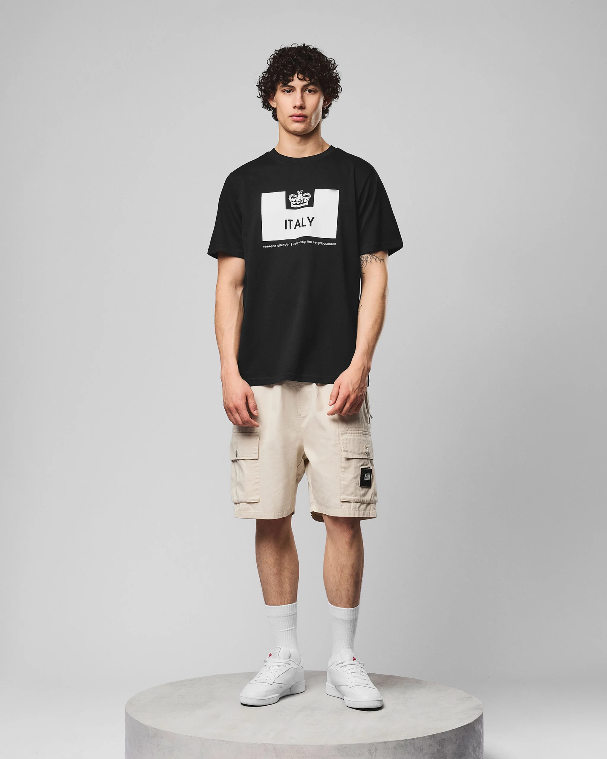Country Series Italy T-Shirt Black - Image 4
