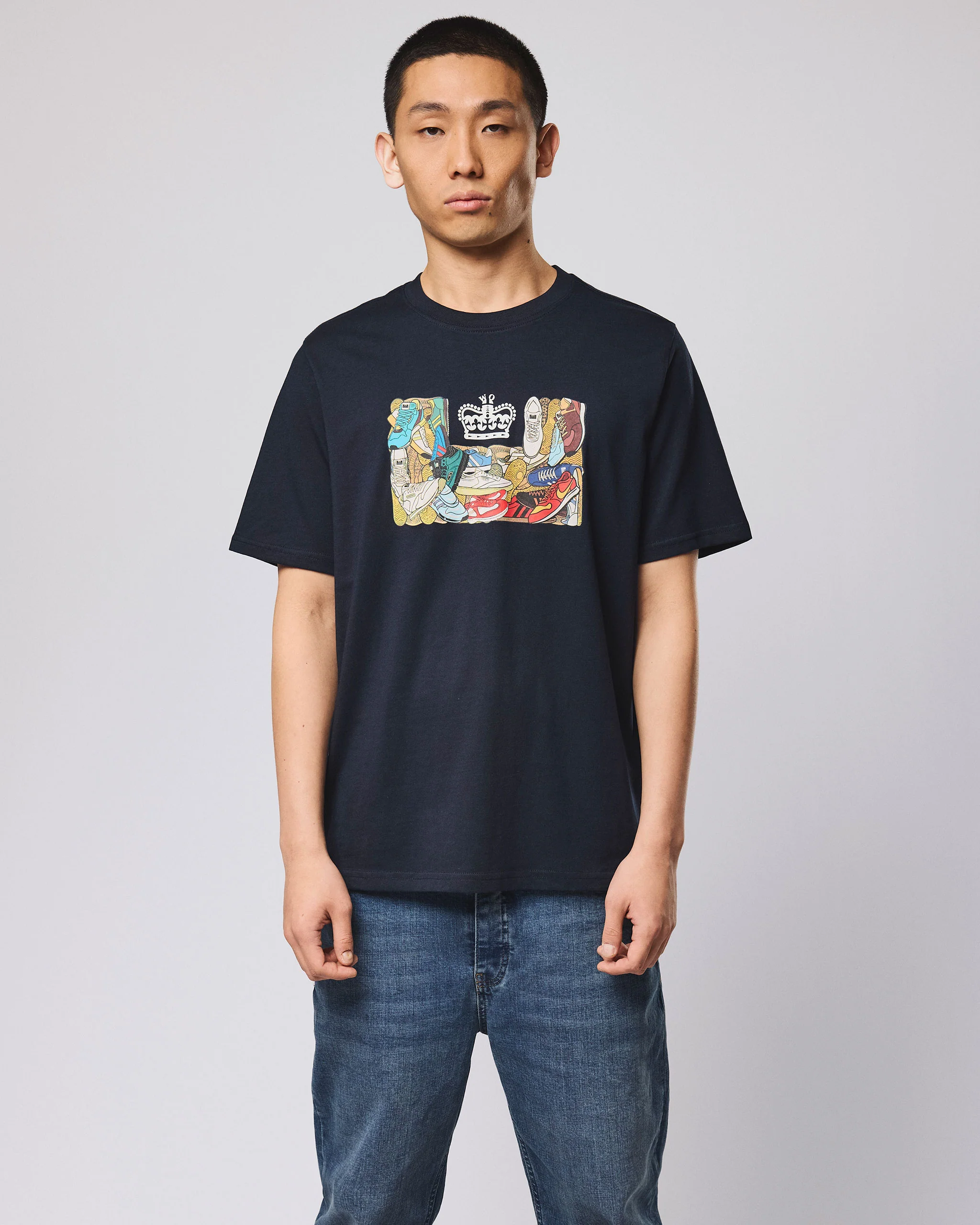 D'Arblay Graphic T-Shirt Navy - Image 4