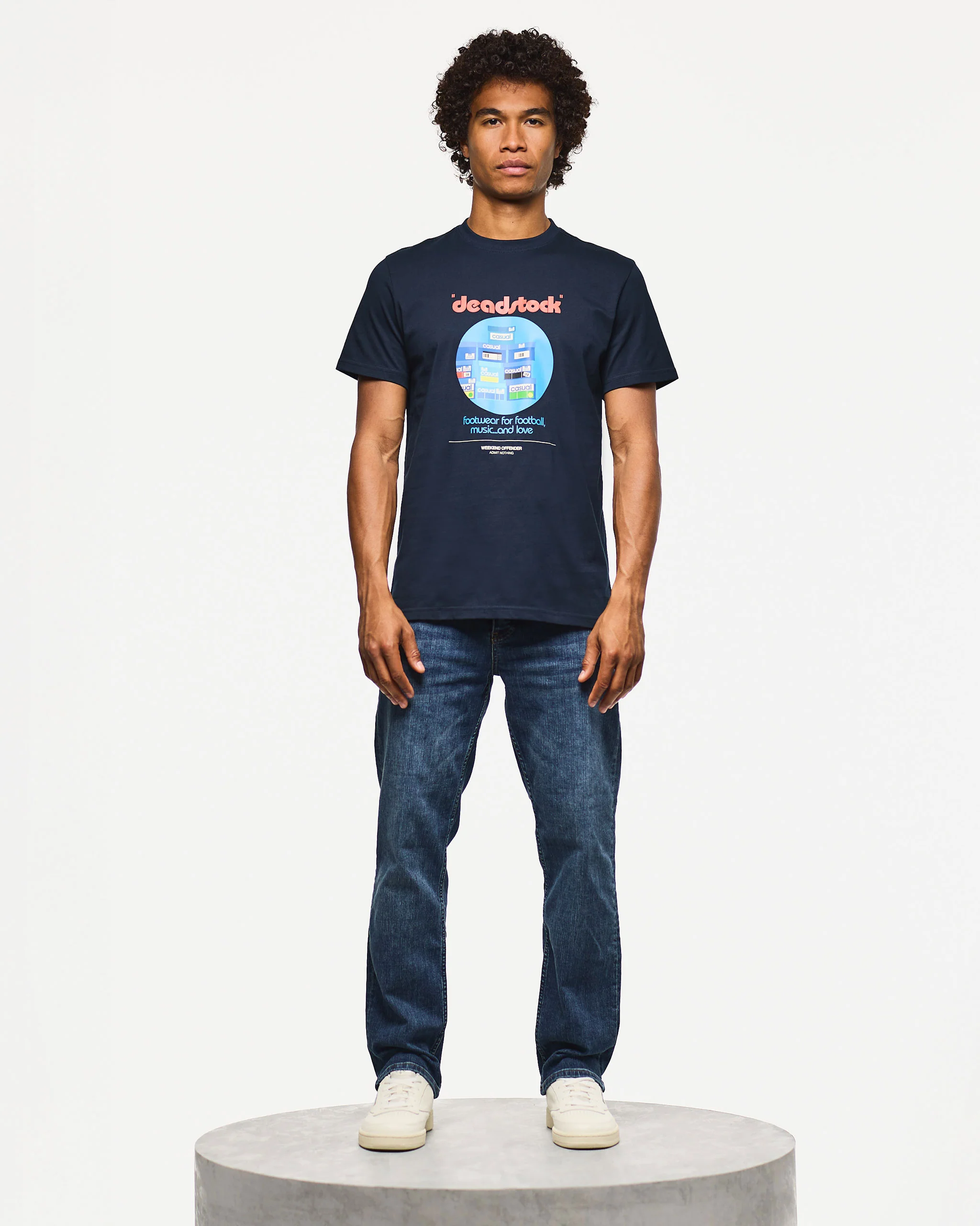 Deadstock Graphic T-Shirt Navy - Image 2
