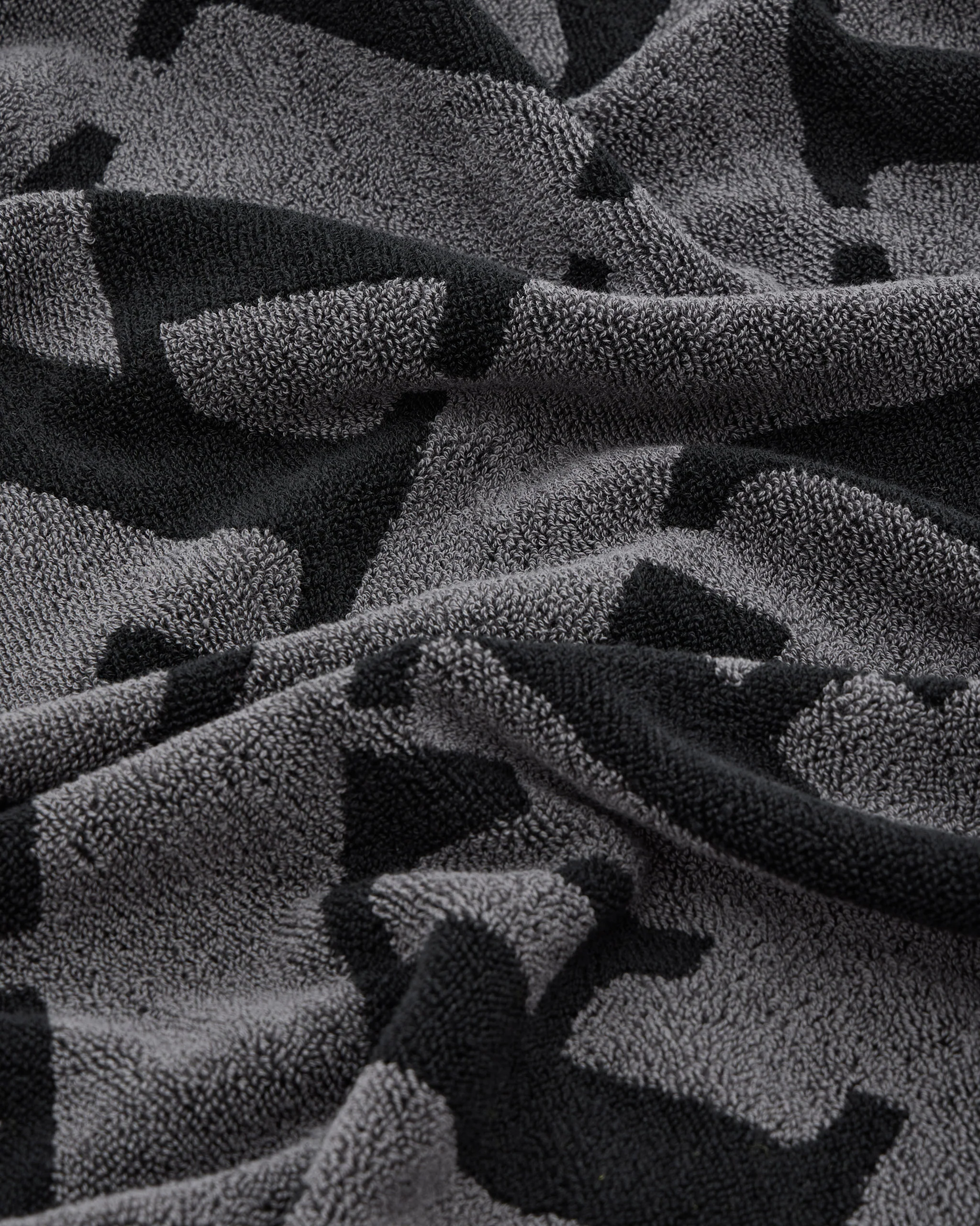 Beach Towel Black/Grey Large Diagonal Logo - Image 3