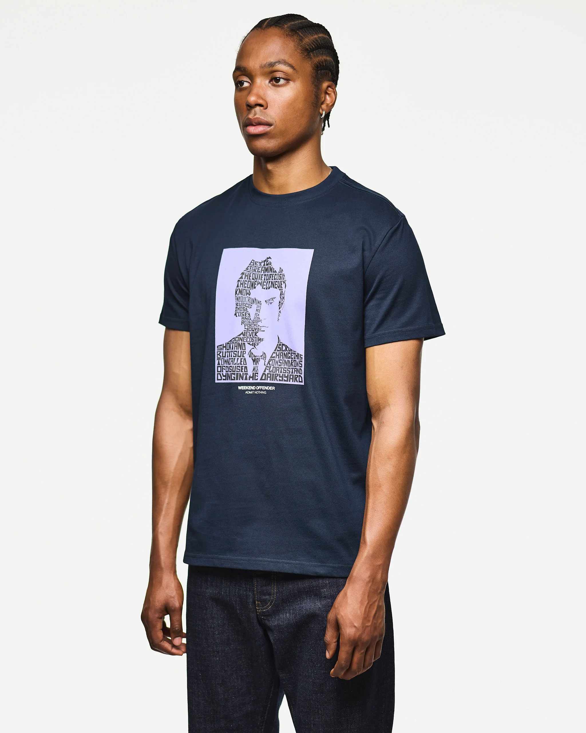 Dreamin' Graphic T-Shirt Navy - Image 4