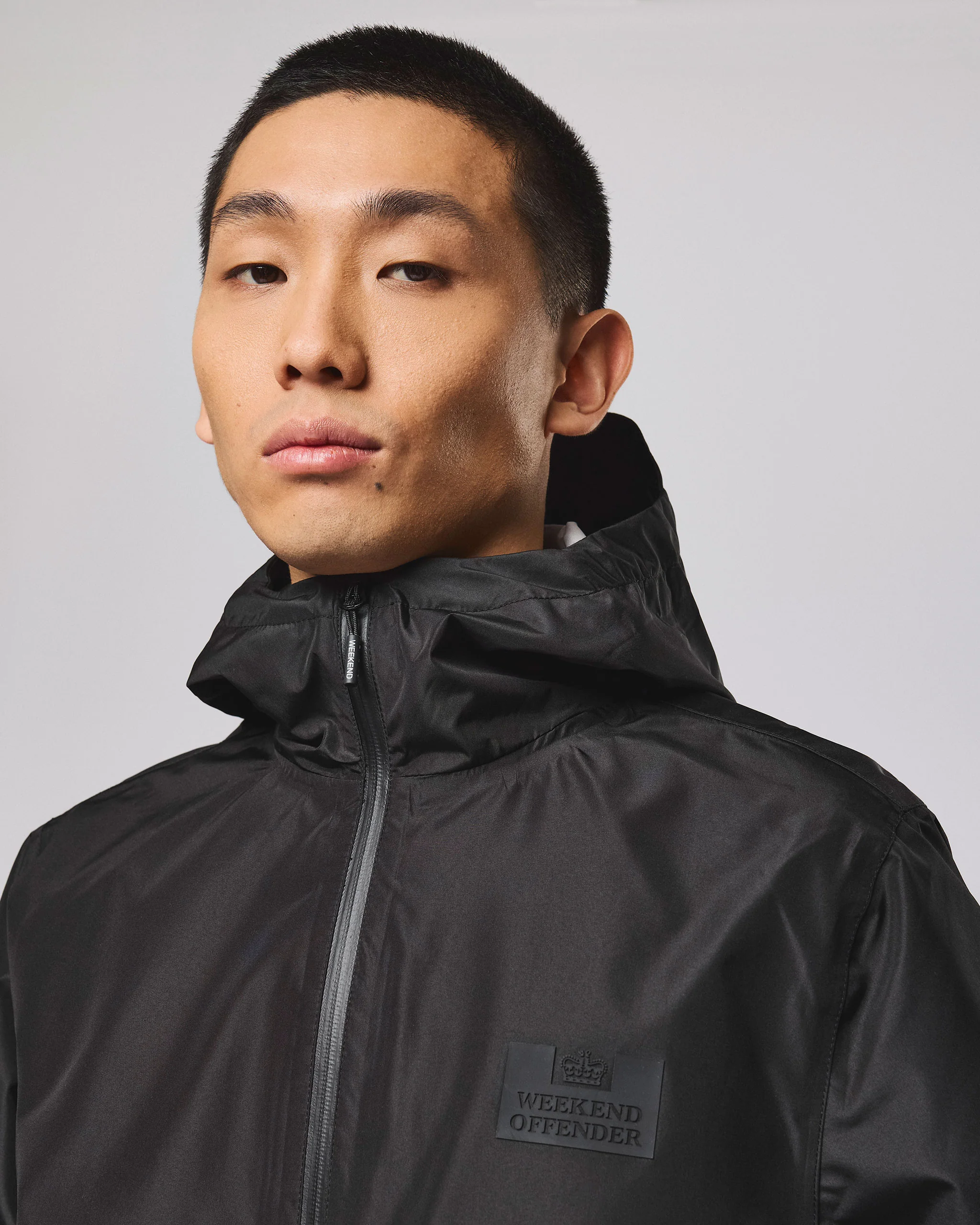 Football + Festivals Waterproof Pack Away Jacket Black - Image 4