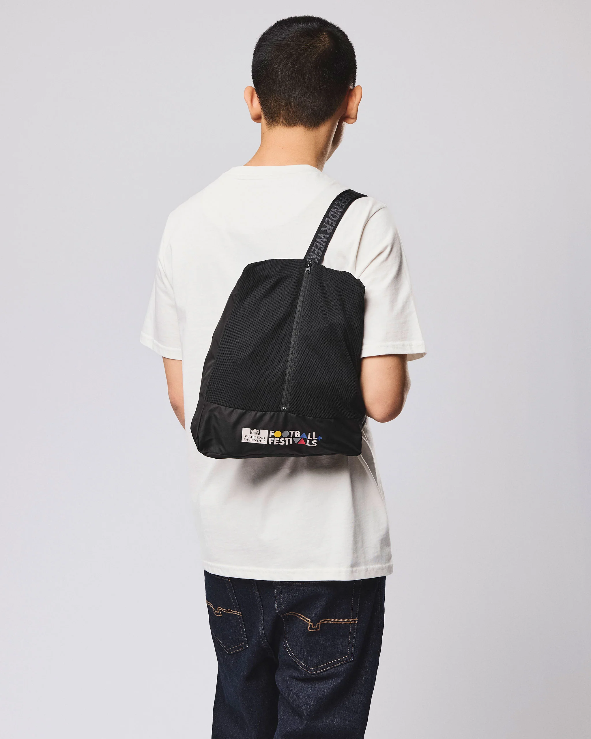 Football + Festivals Waterproof Pack Away Jacket Black - Image 5