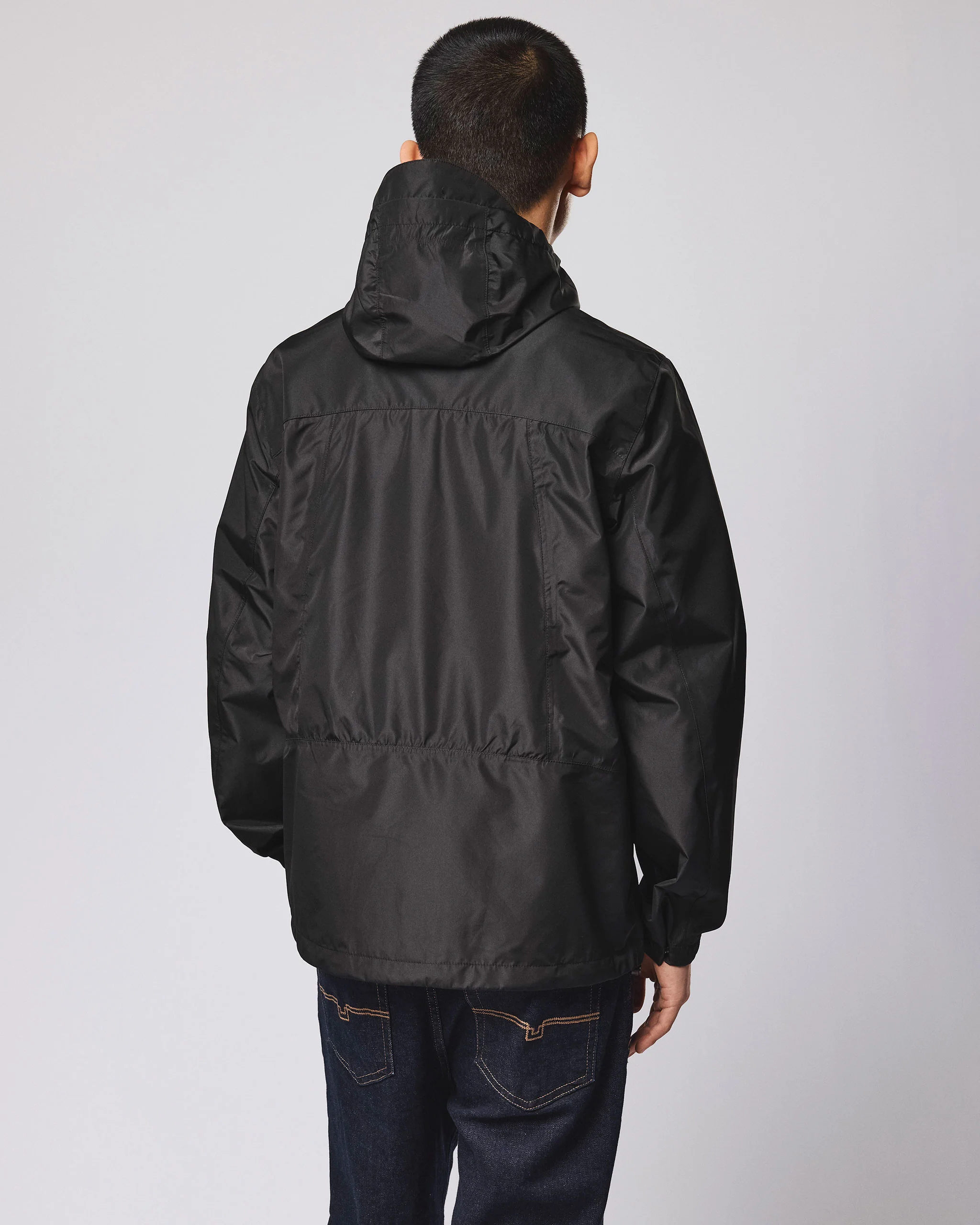 Football + Festivals Waterproof Pack Away Jacket Black - Image 6