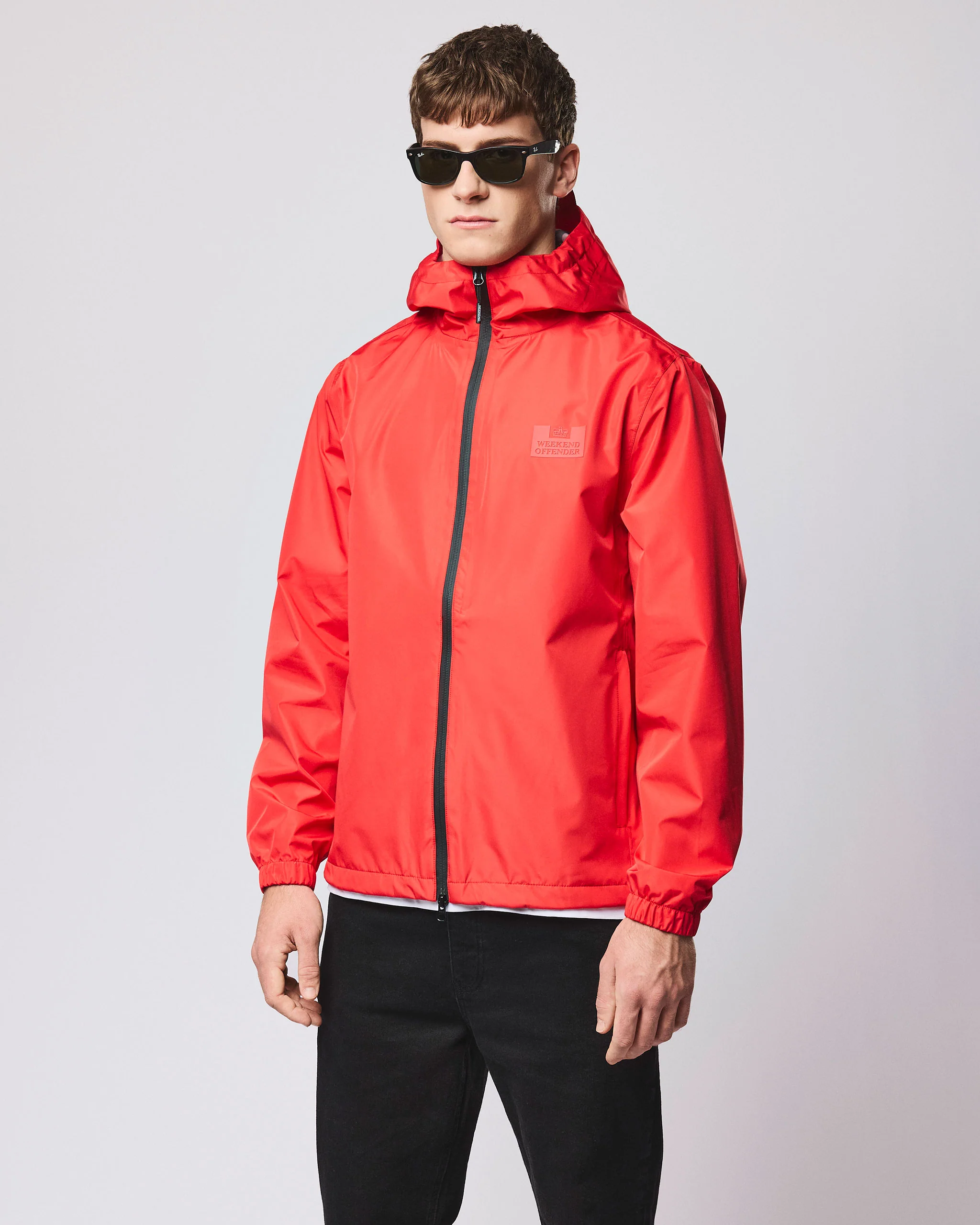 Football + Festivals Waterproof Pack Away Jacket Watermelon - Image 2