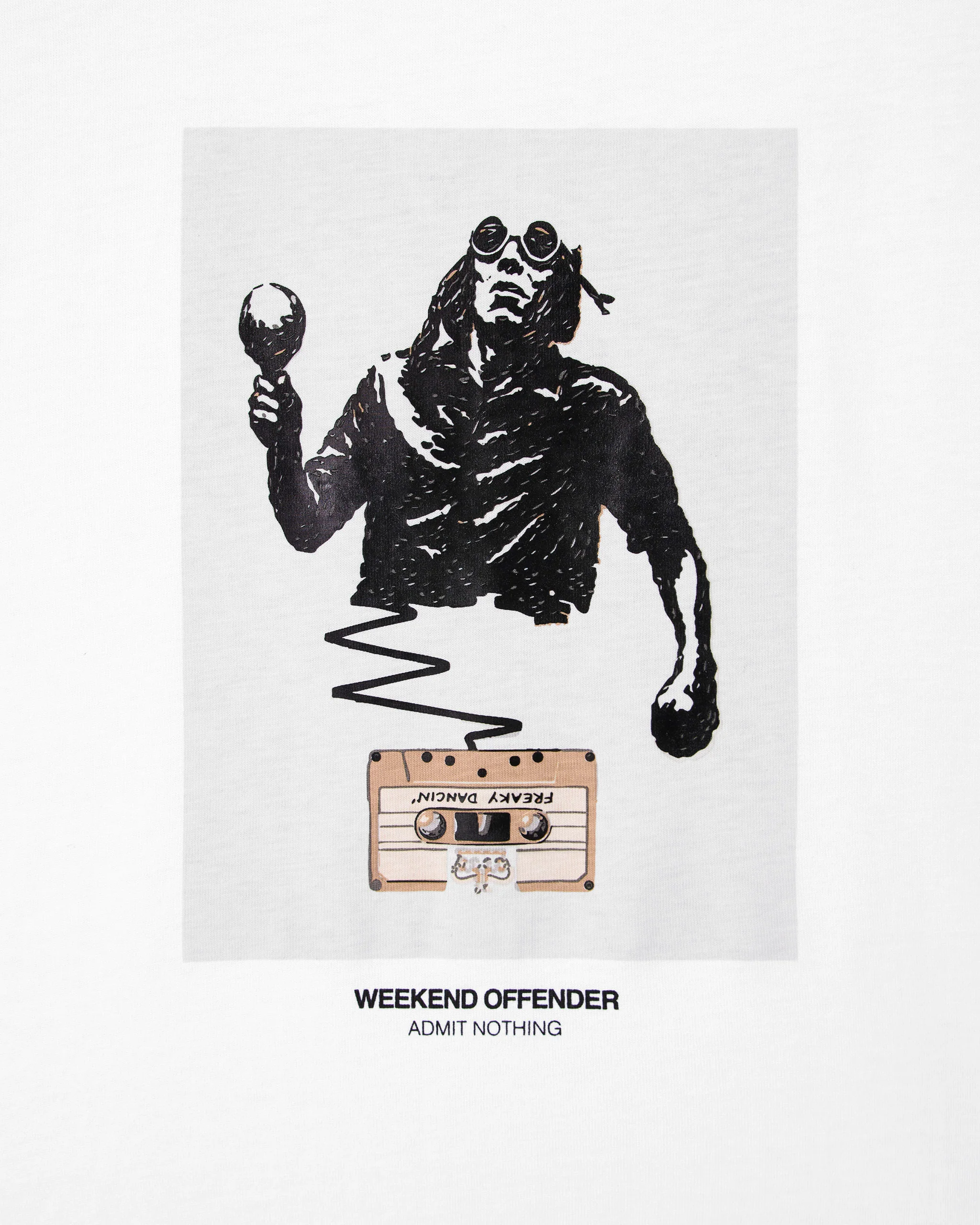 Freaky Graphic T-Shirt White - Image 2