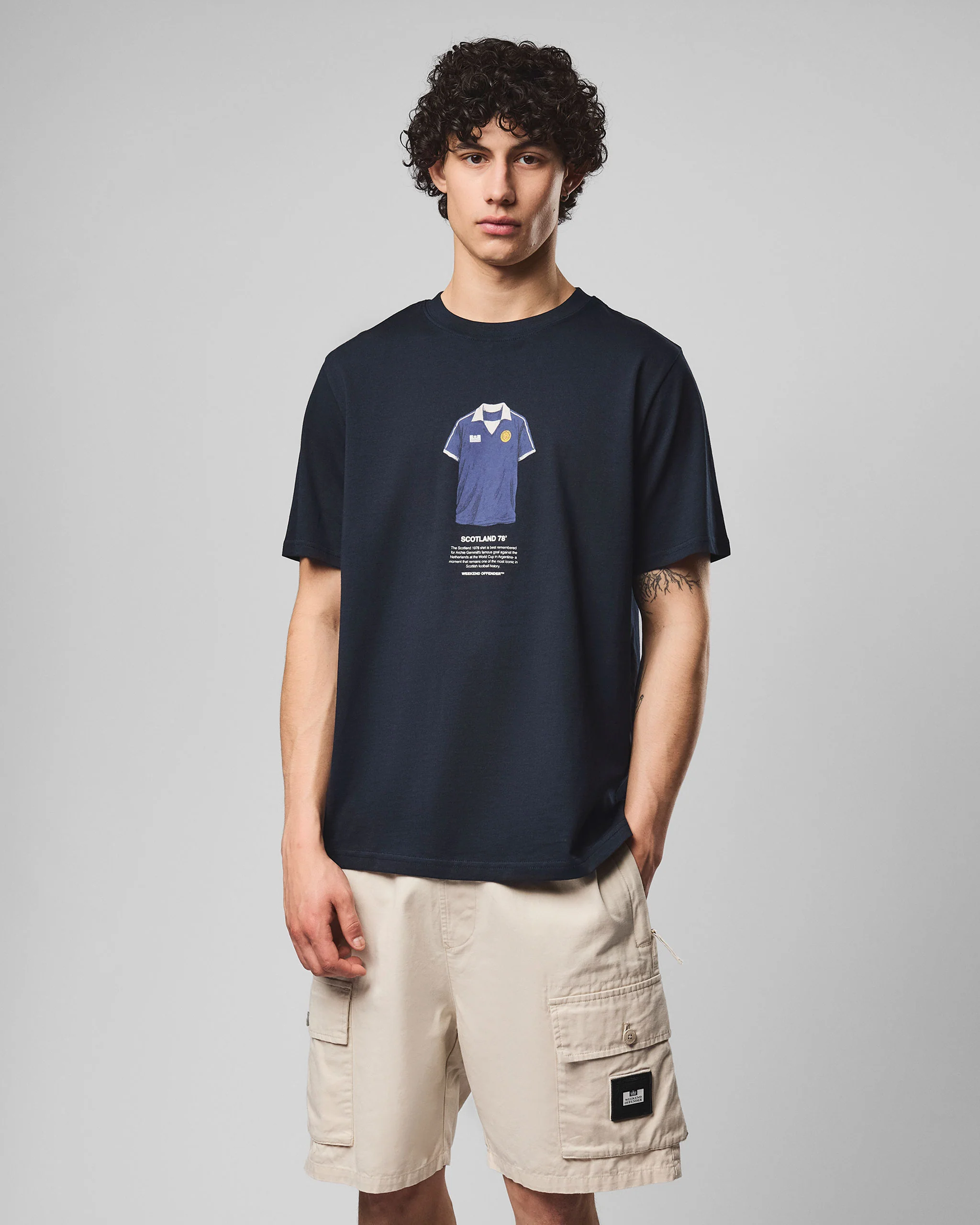 Gemmill Graphic T-Shirt Navy - Image 3
