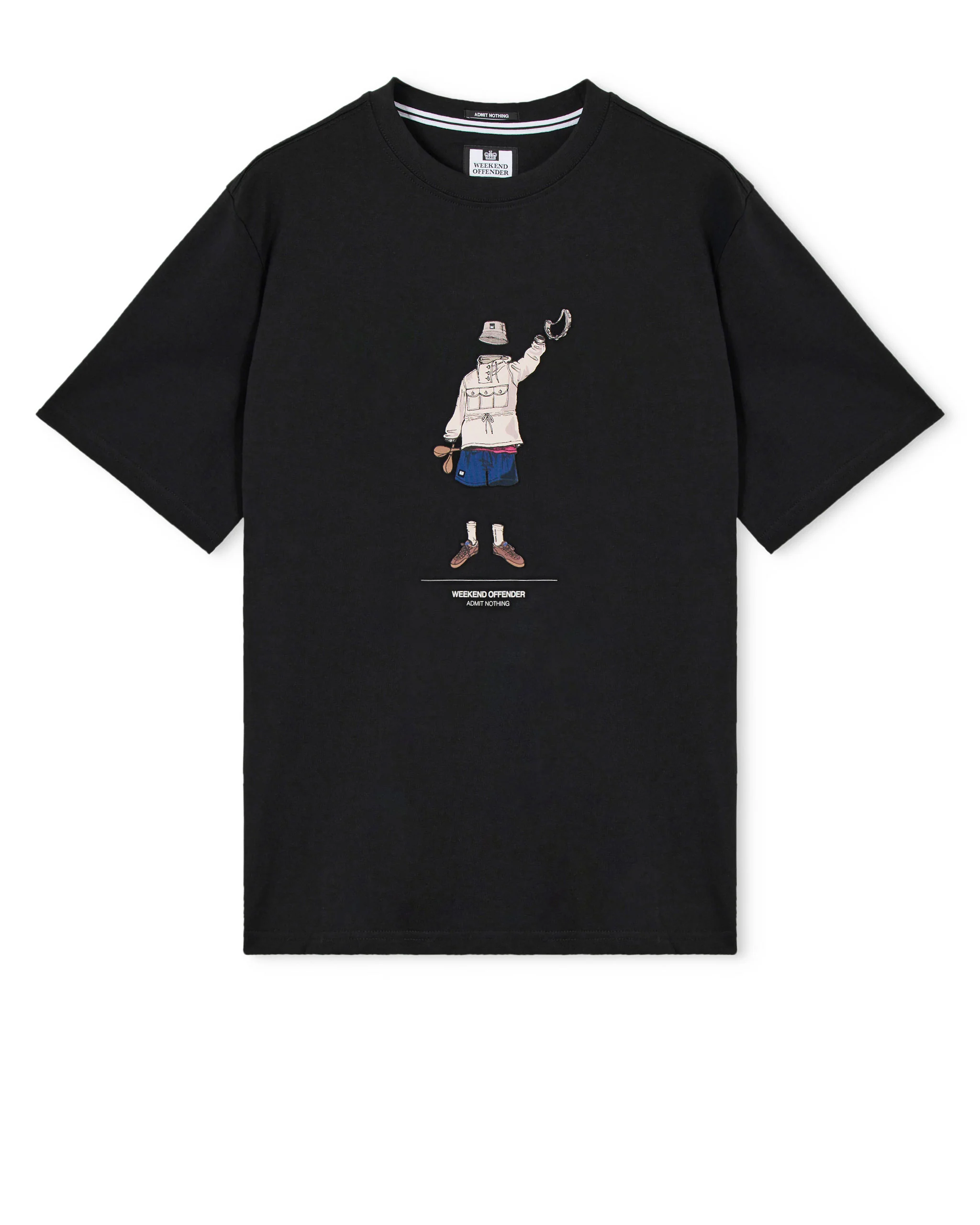 Hassen Graphic T-Shirt Black