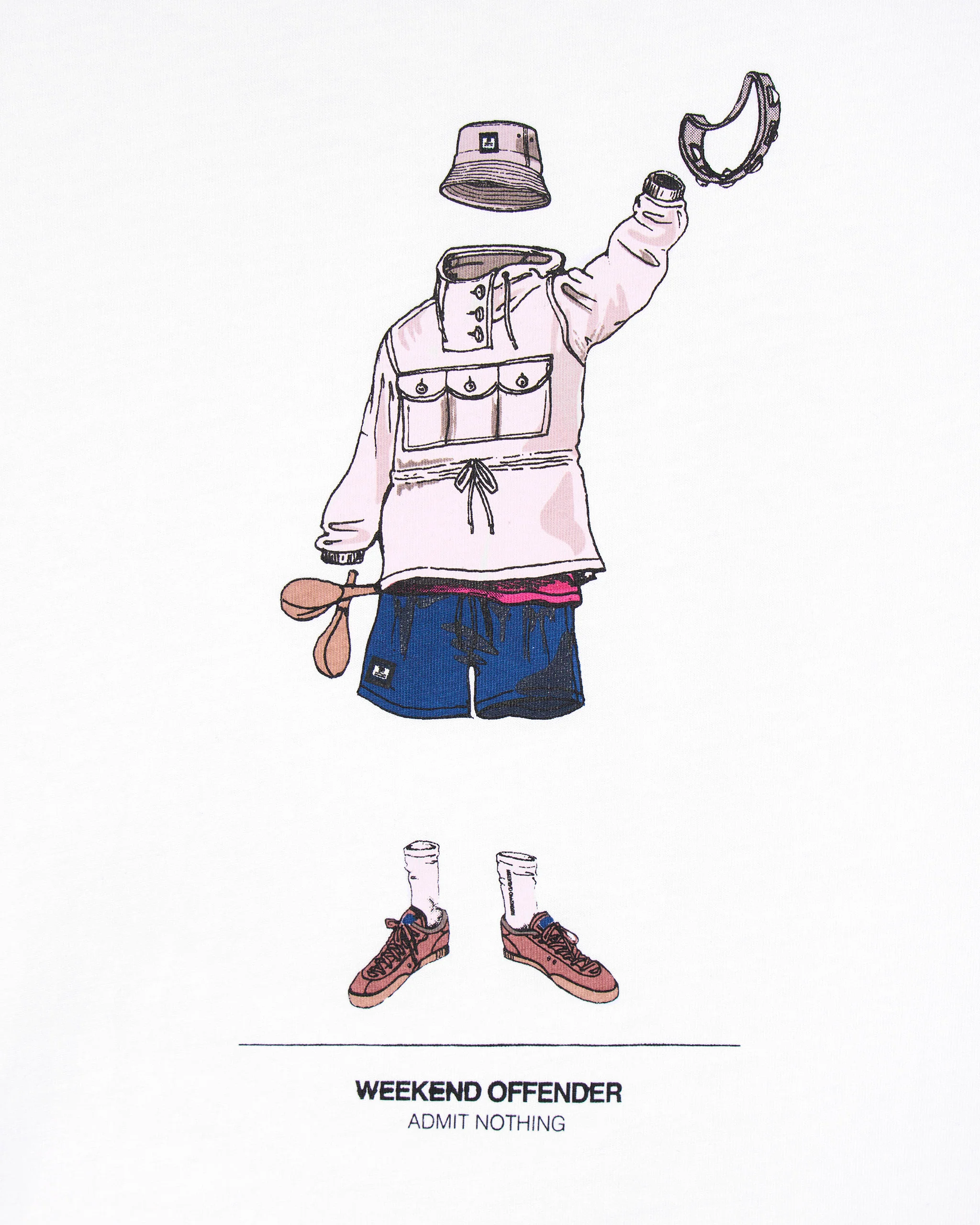 Hassen Graphic T-Shirt White - Image 2