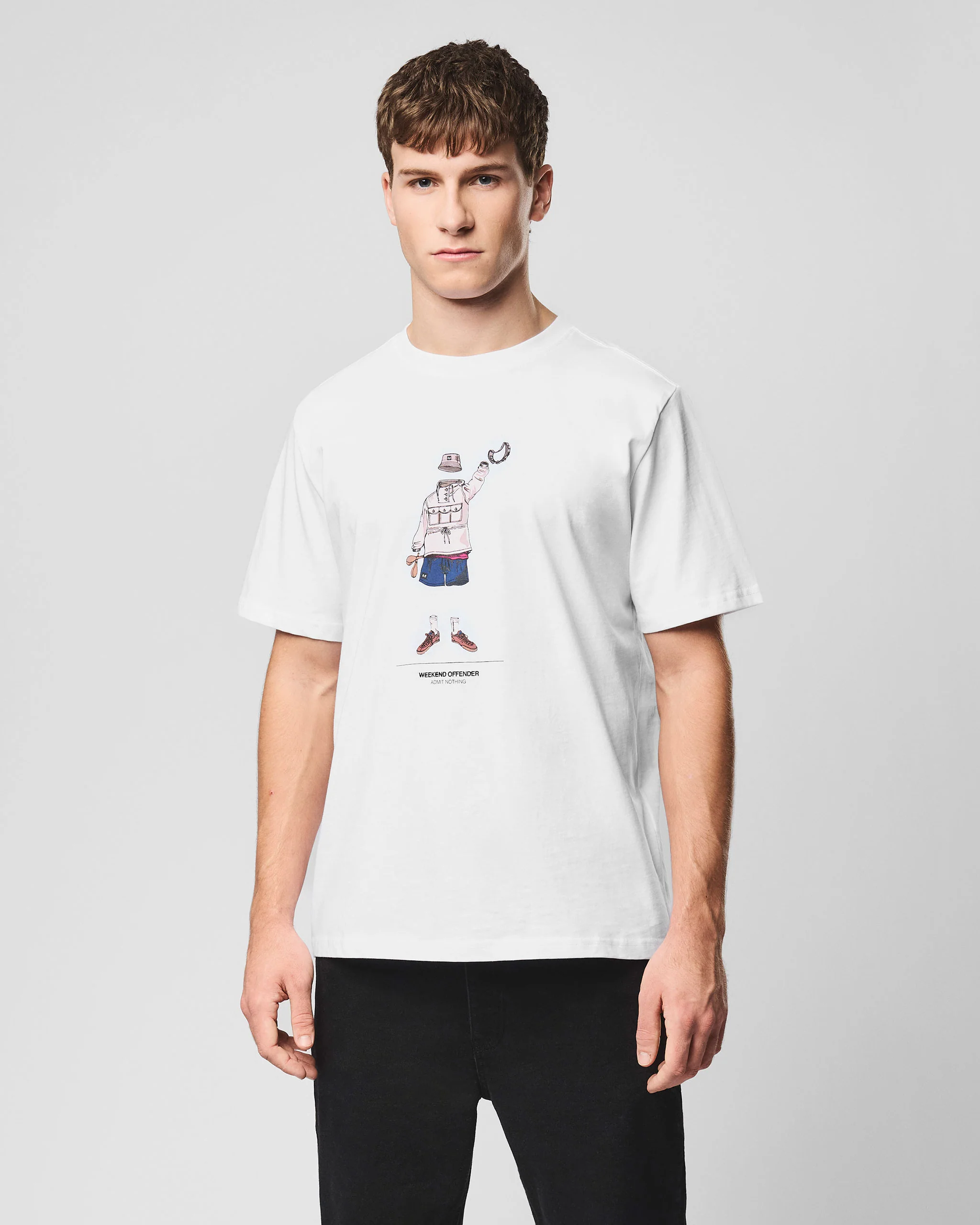 Hassen Graphic T-Shirt White - Image 4