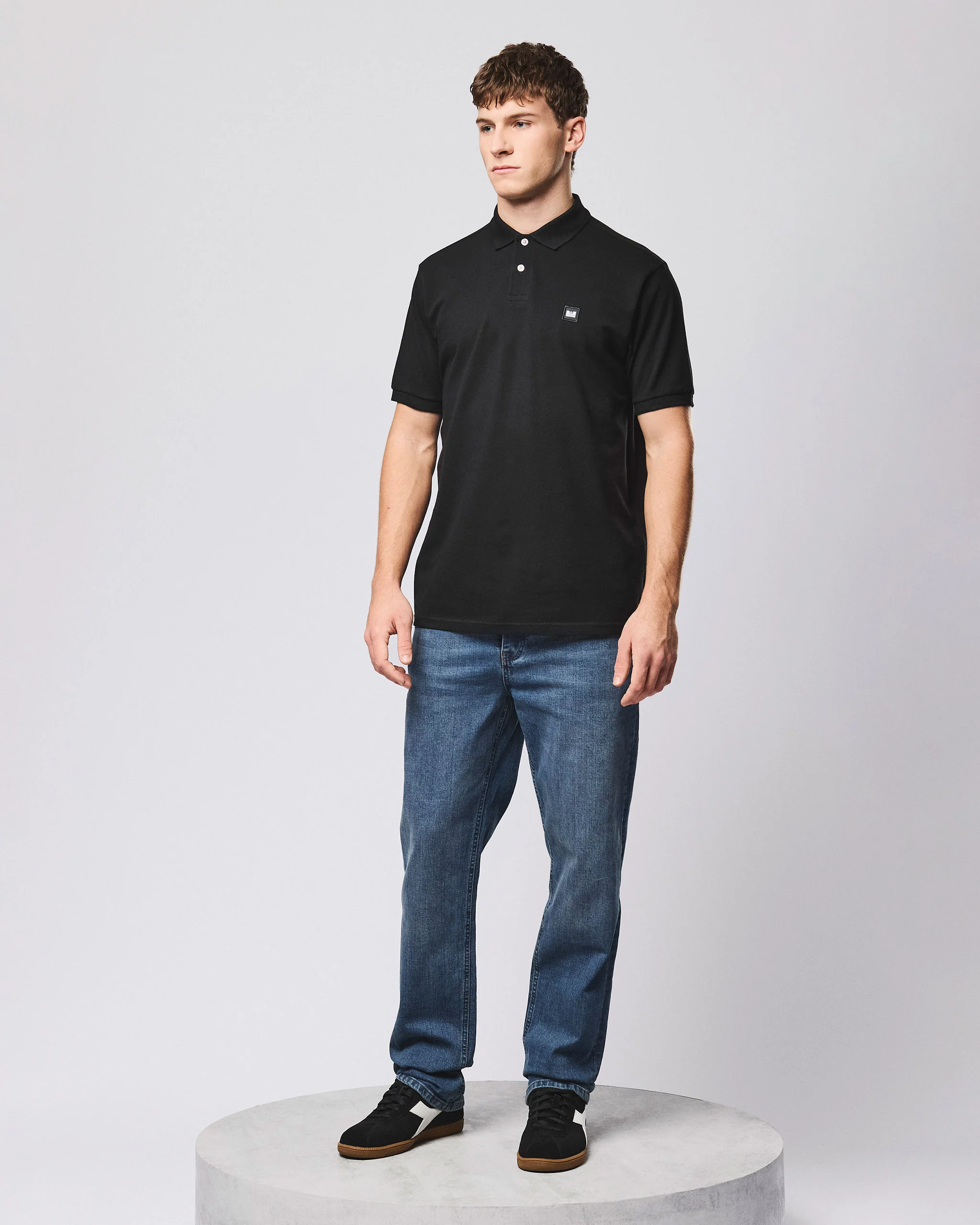 Heathcote Polo Shirt Black - Image 2