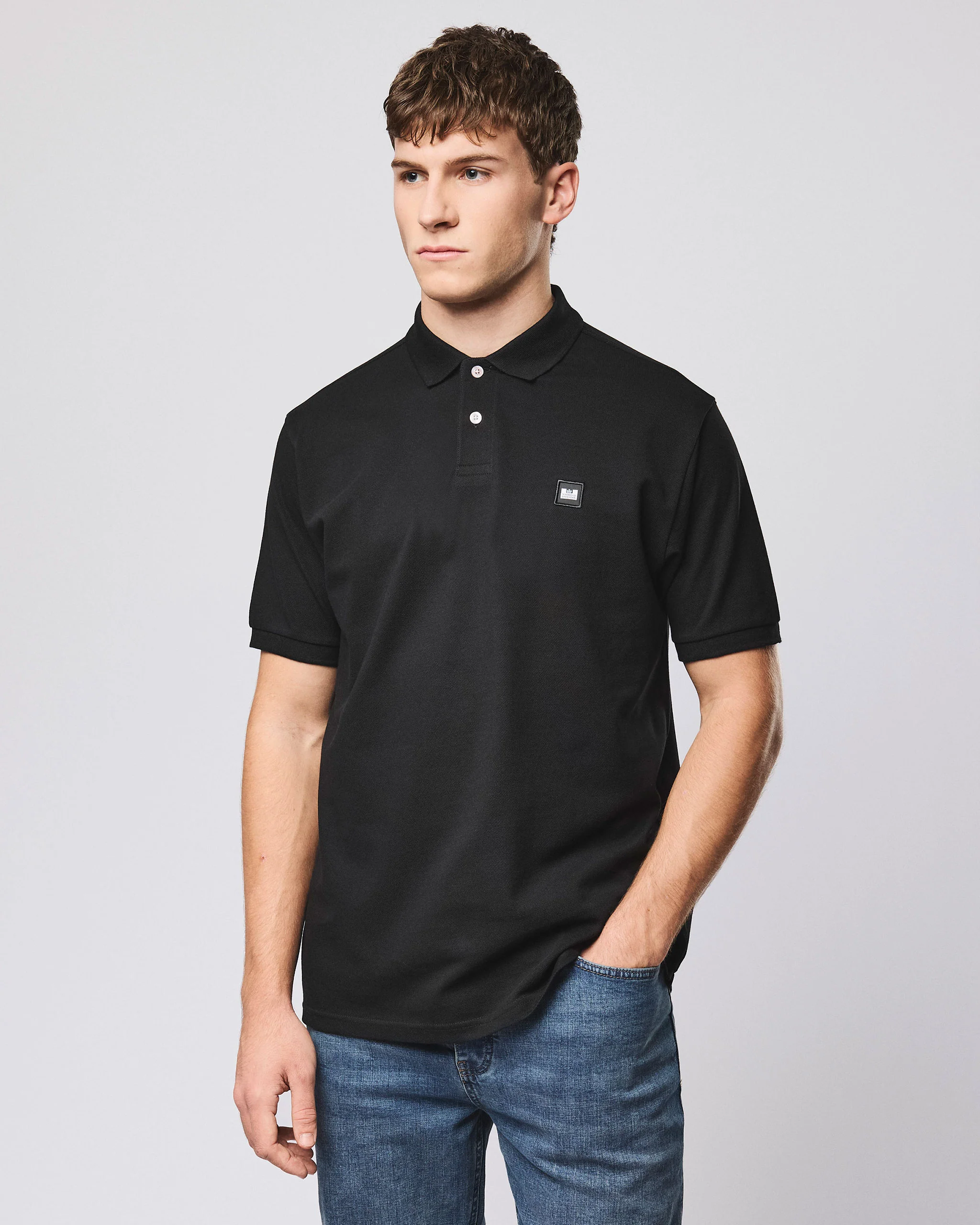 Heathcote Polo Shirt Black - Image 3