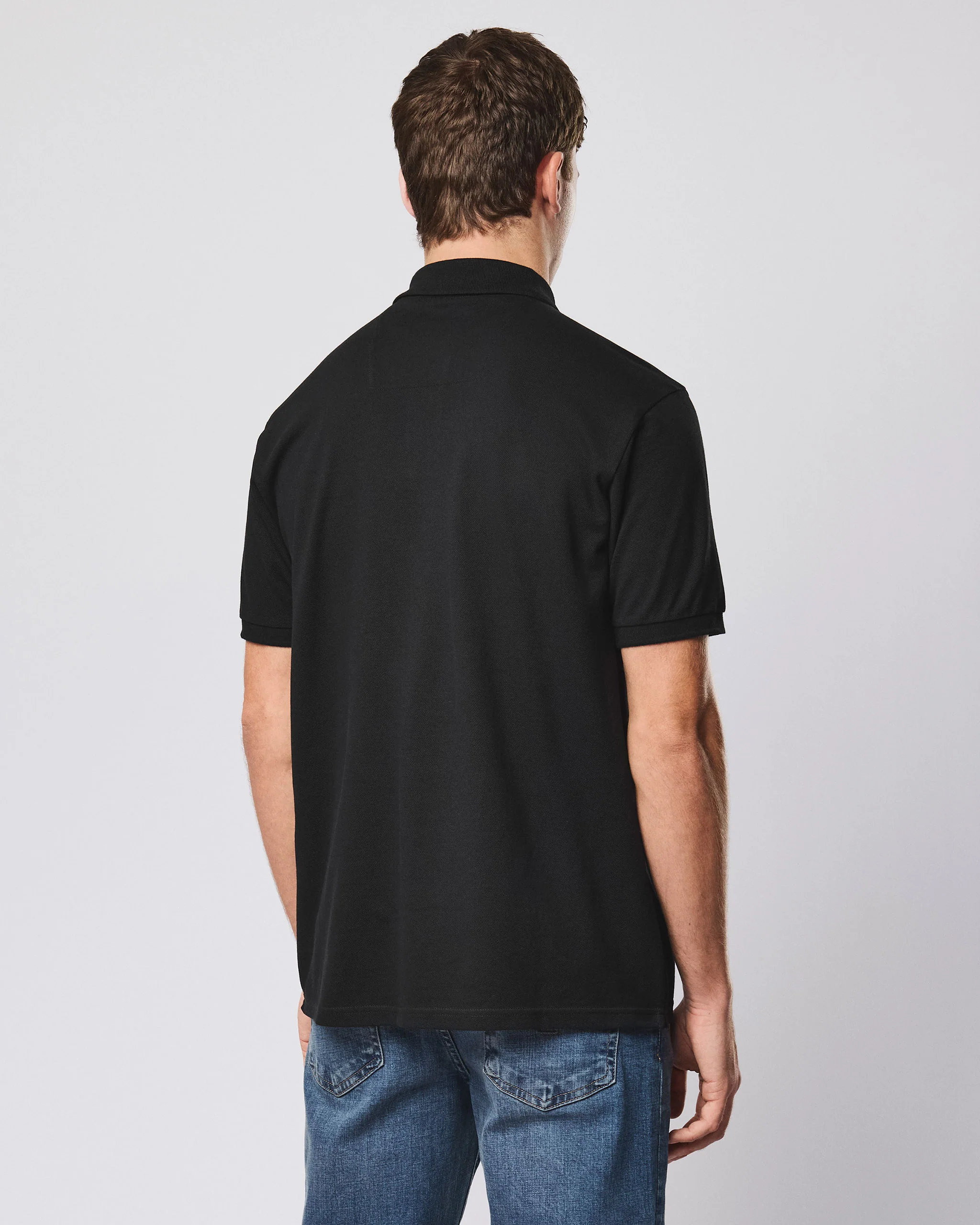 Heathcote Polo Shirt Black - Image 4