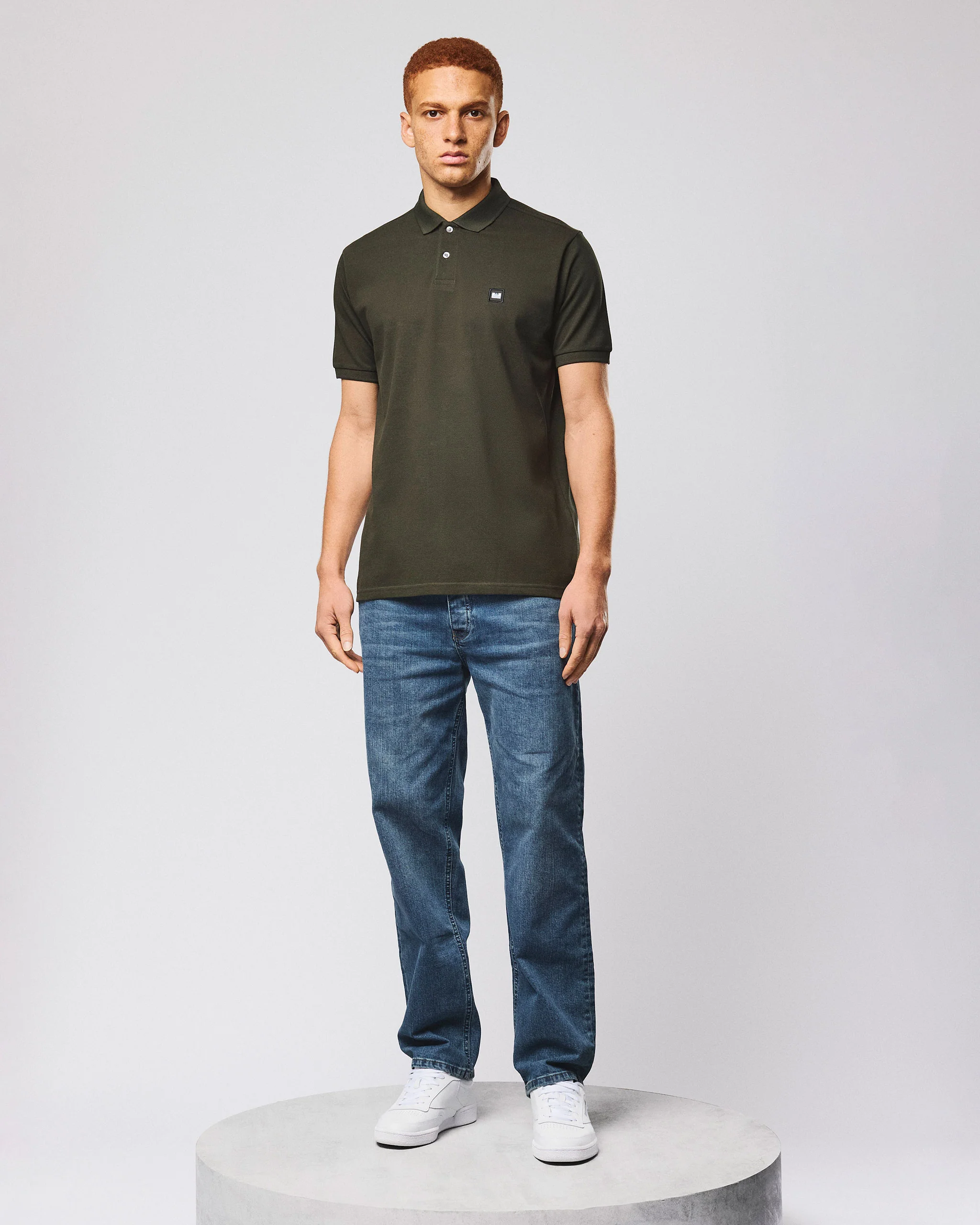 Heathcote Polo Shirt Black Forest Green - Image 2