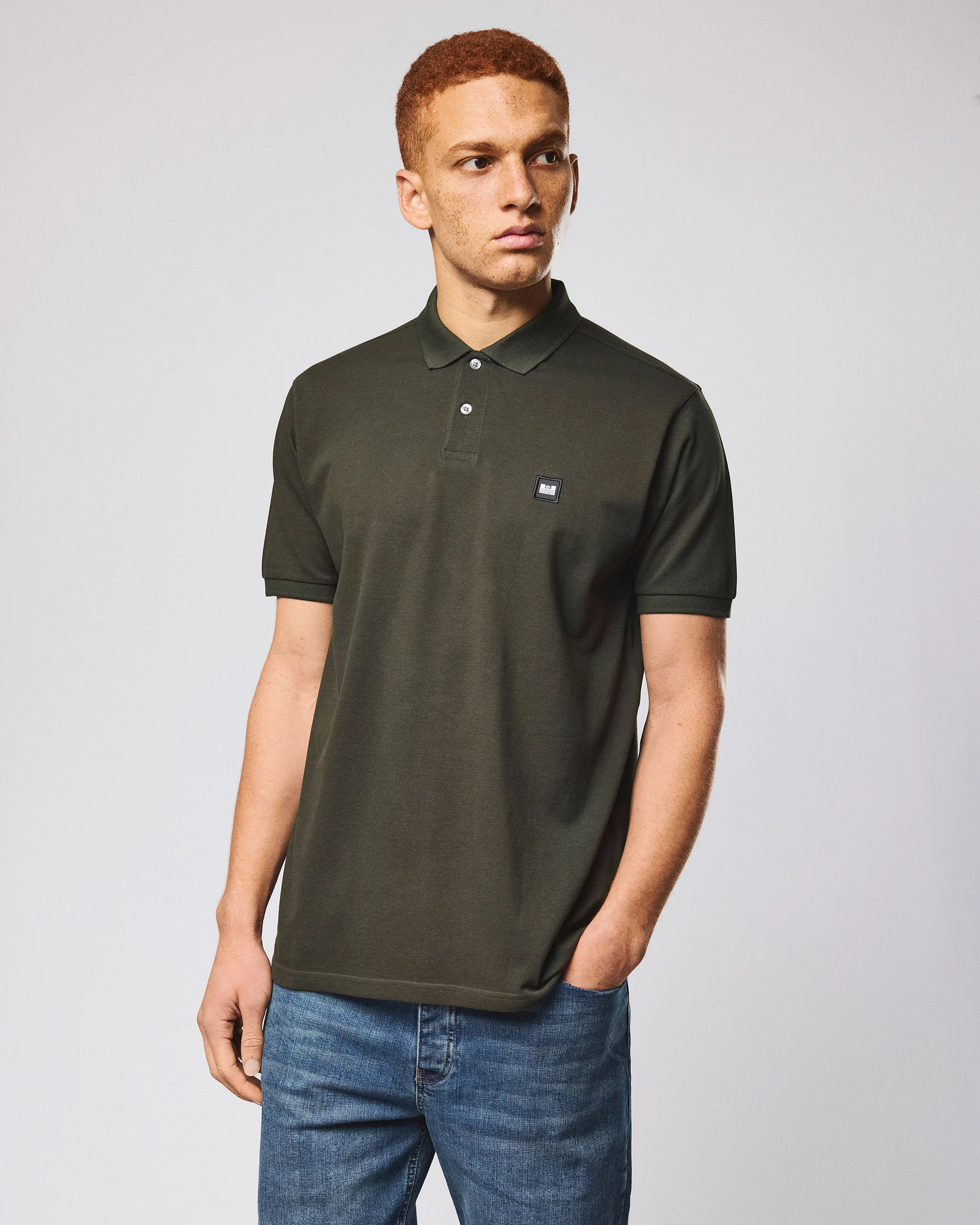 Heathcote Polo Shirt Black Forest Green - Image 3