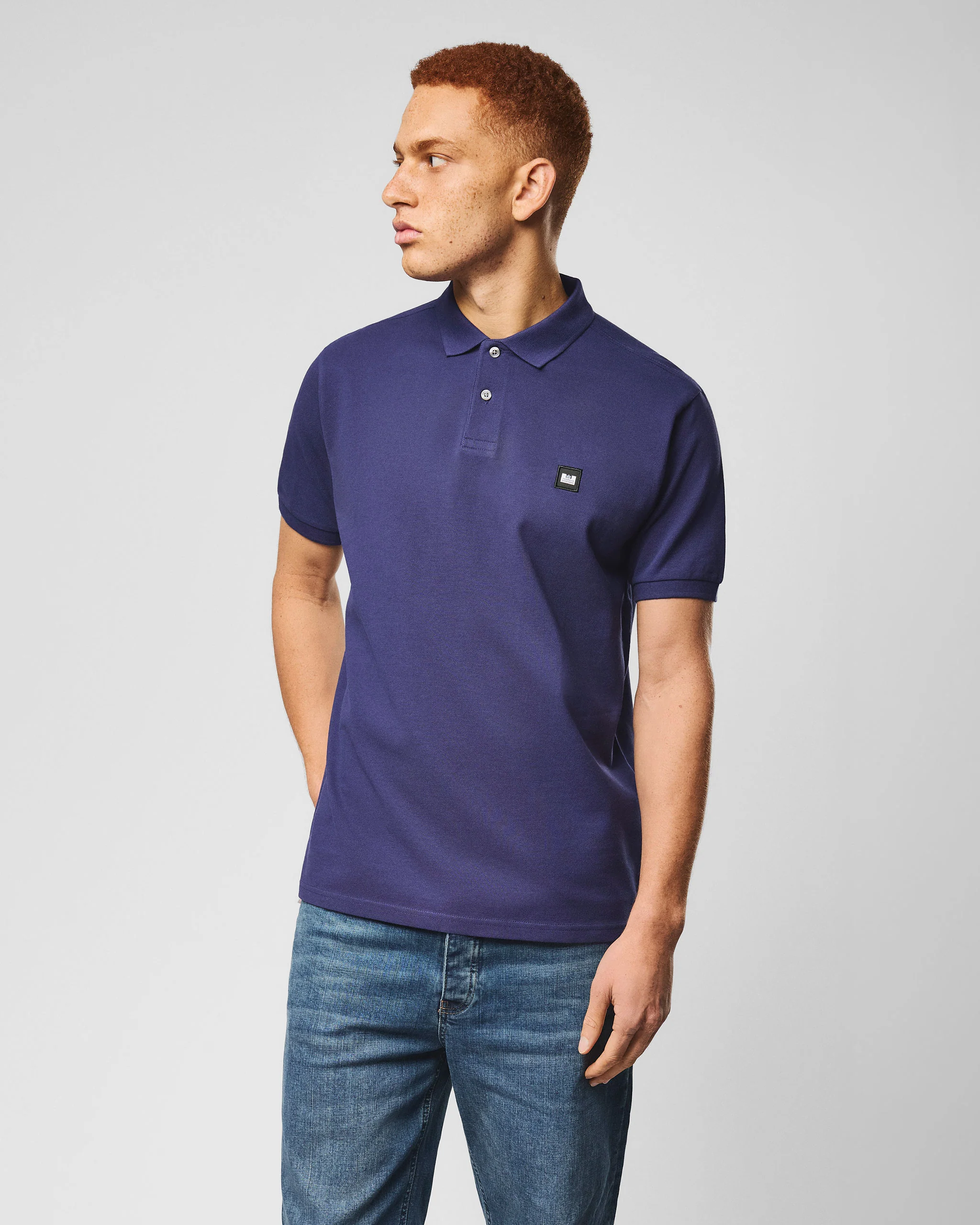 Heathcote Polo Shirt Dark Sapphire Blue - Image 3